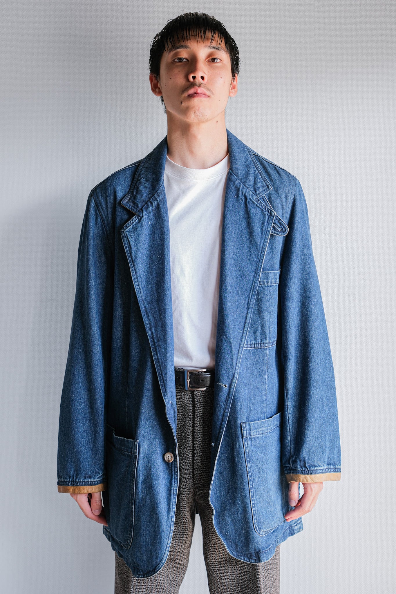 【~90's】Vintage Willis&Geiger High Ridge Lodge Denim Jacket Size.M