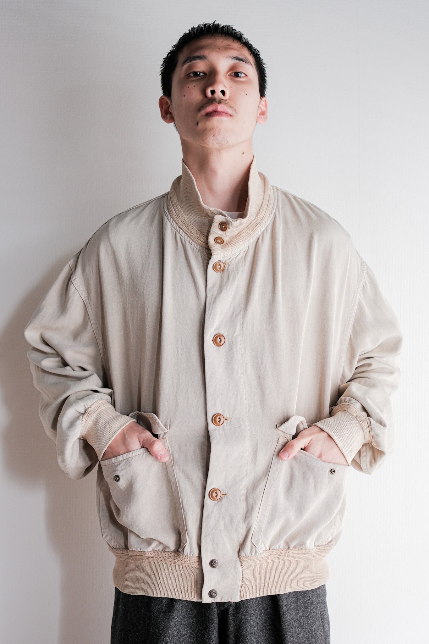 【~80's】Old BONEVILLE Valstarino Type Blouson Size.52