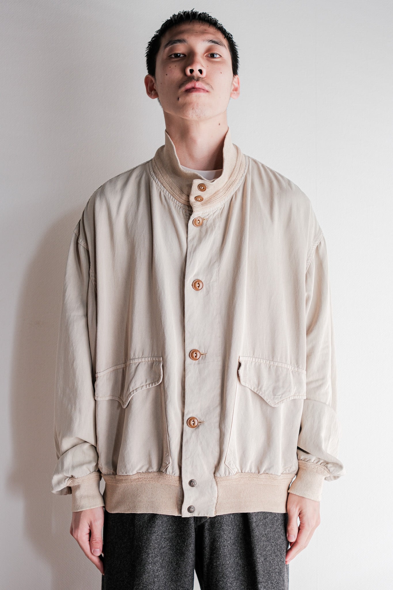 【~80's】Old BONEVILLE Valstarino Type Blouson Size.52