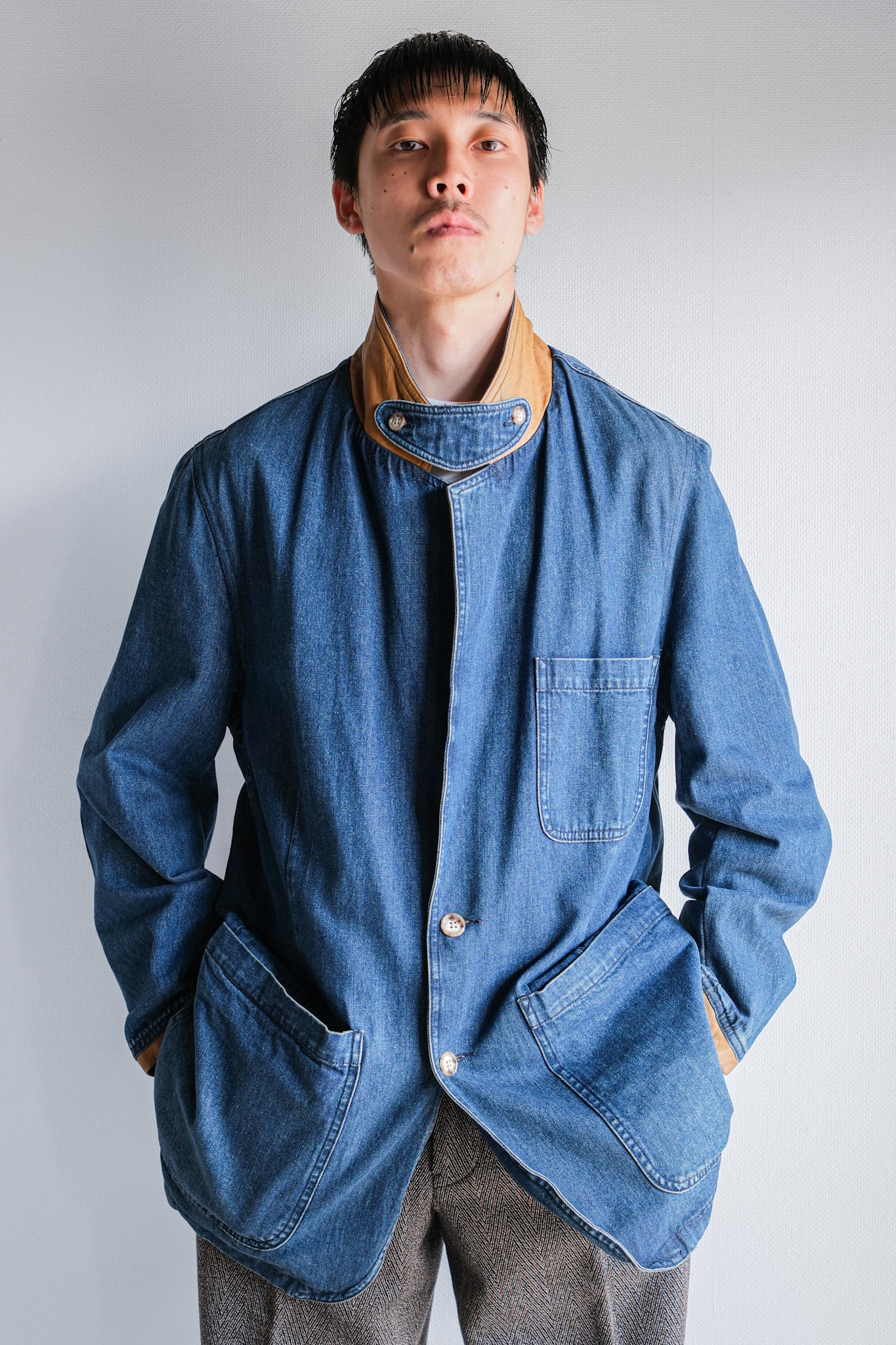 【~90's】Vintage Willis&Geiger High Ridge Lodge Denim Jacket Size.M