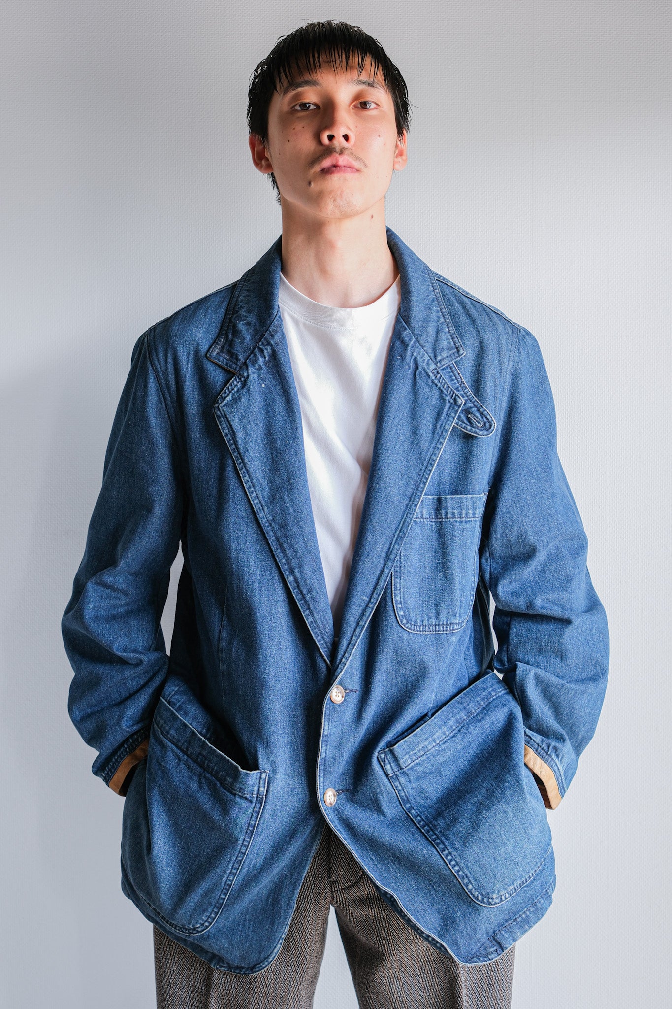 【~90's】Vintage Willis&Geiger High Ridge Lodge Denim Jacket Size.M