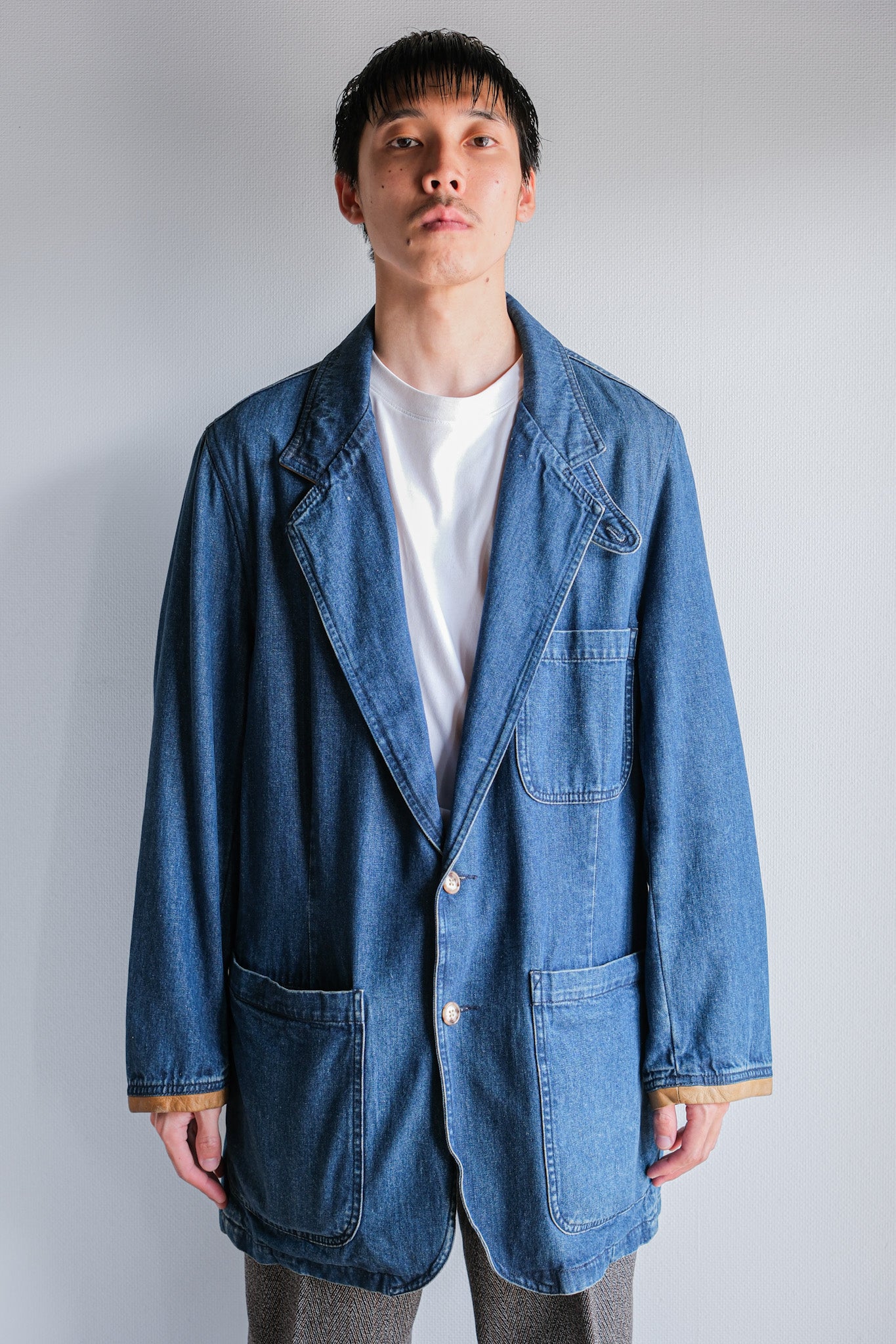 【~90's】Vintage Willis&Geiger High Ridge Lodge Denim Jacket Size.M