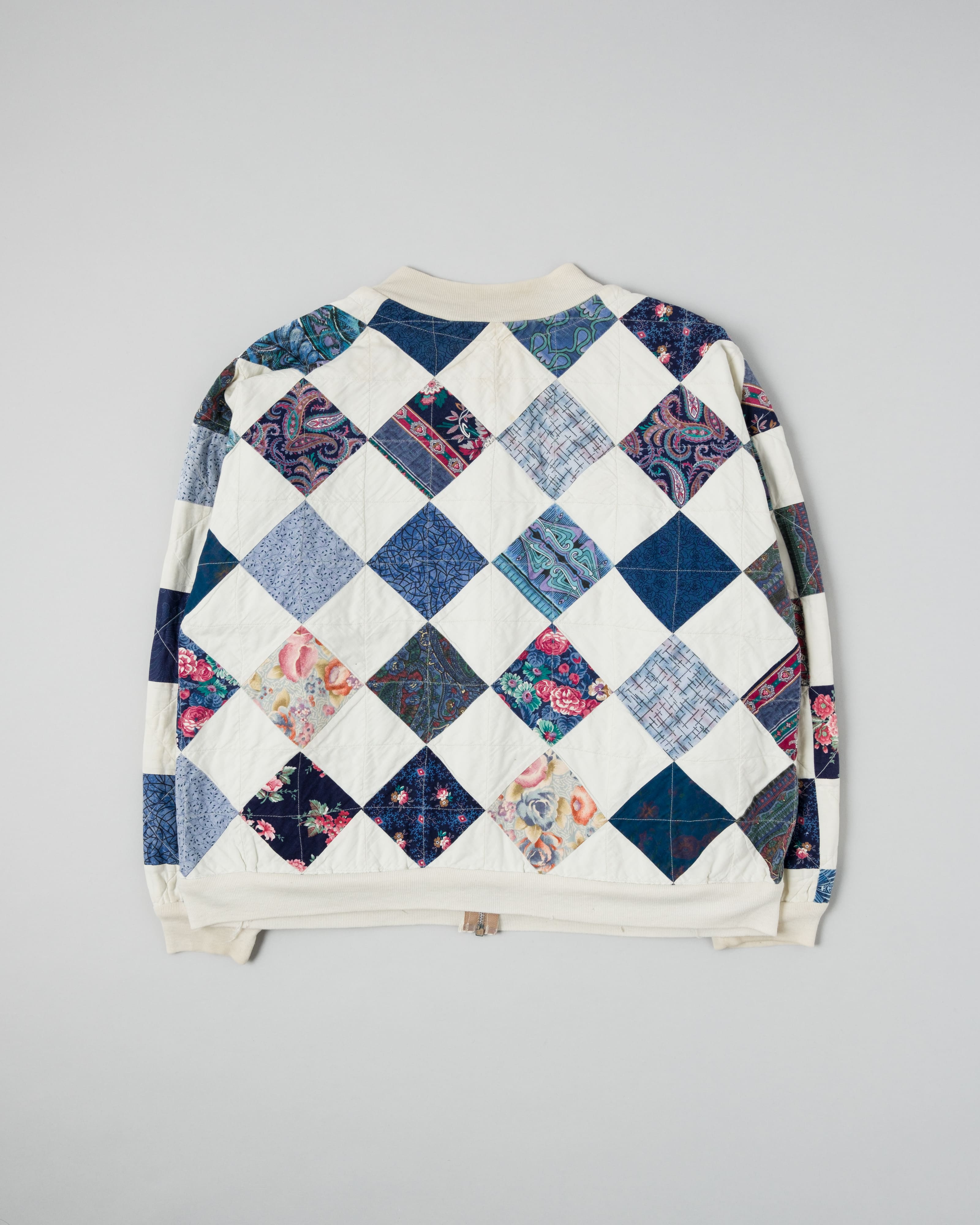 【~70’s】Europe Vintage Various Patterned Patchwork Blouson "Handmade"