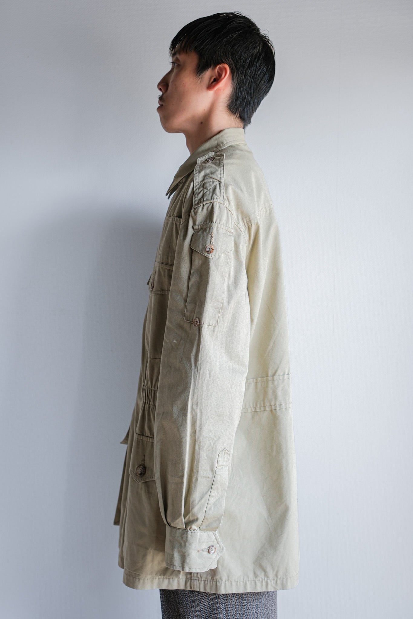 【~90's】Vintage Willis&Geiger Bush Poplin Hemingway Jacket Size.M "Made in U.S.A."