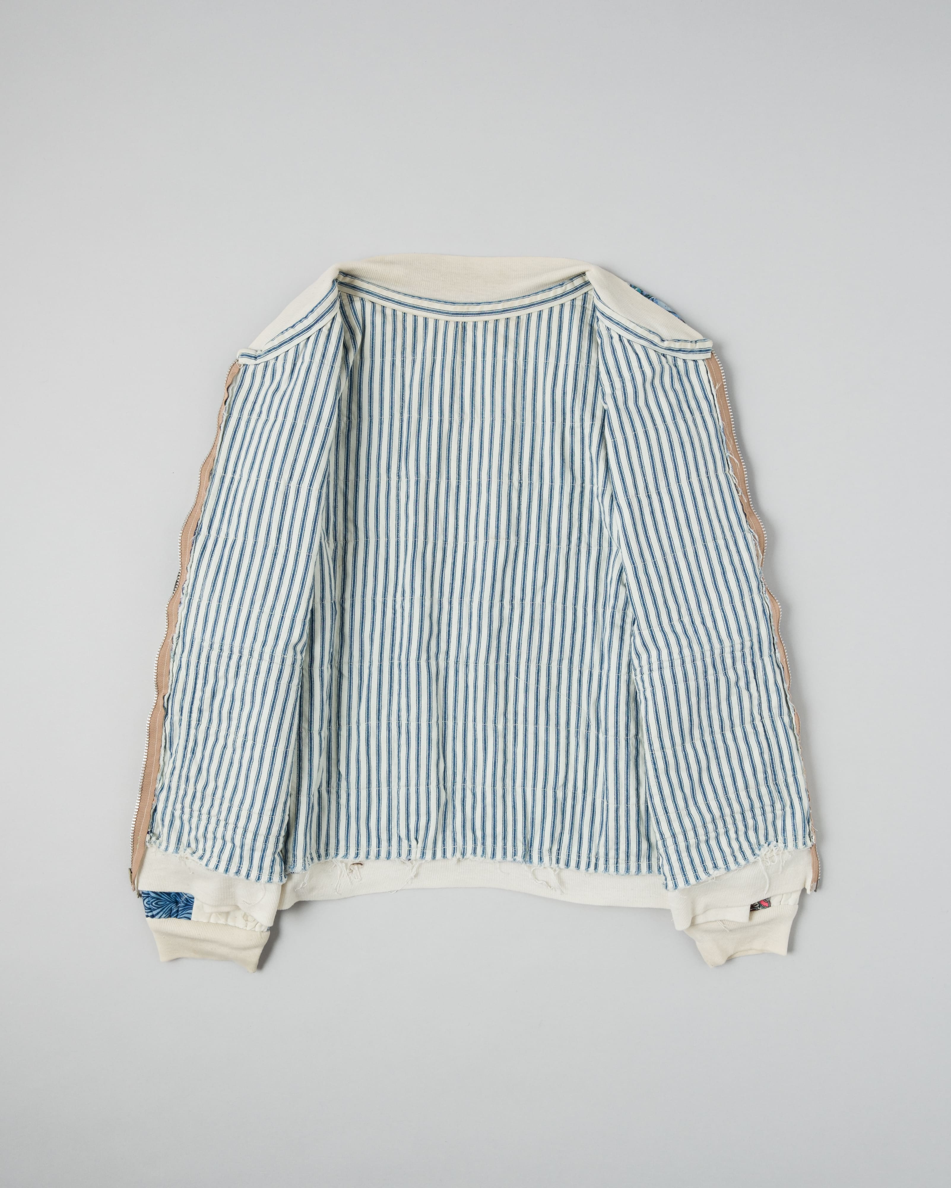 【~70’s】Europe Vintage Various Patterned Patchwork Blouson "Handmade"