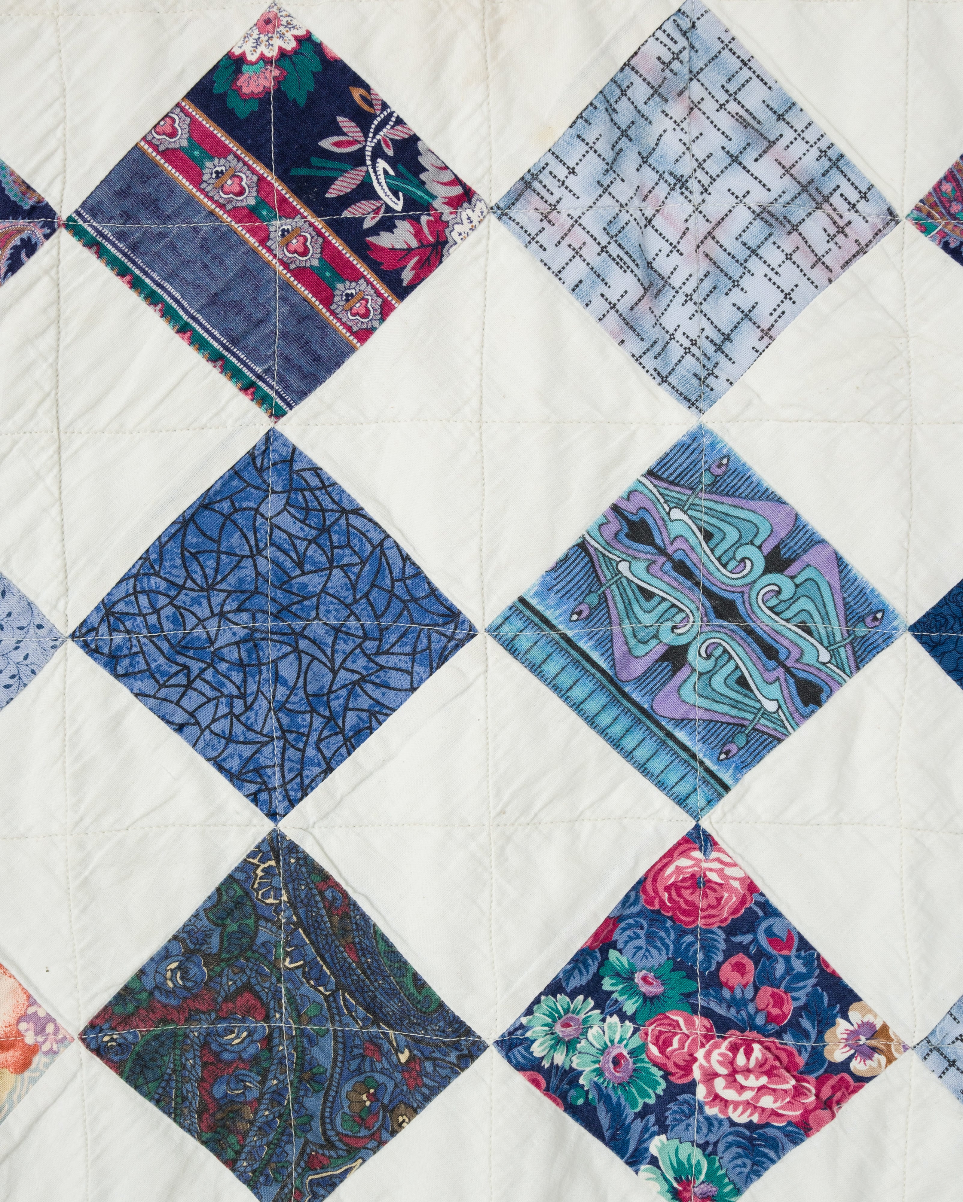 【~70’s】Europe Vintage Various Patterned Patchwork Blouson "Handmade"