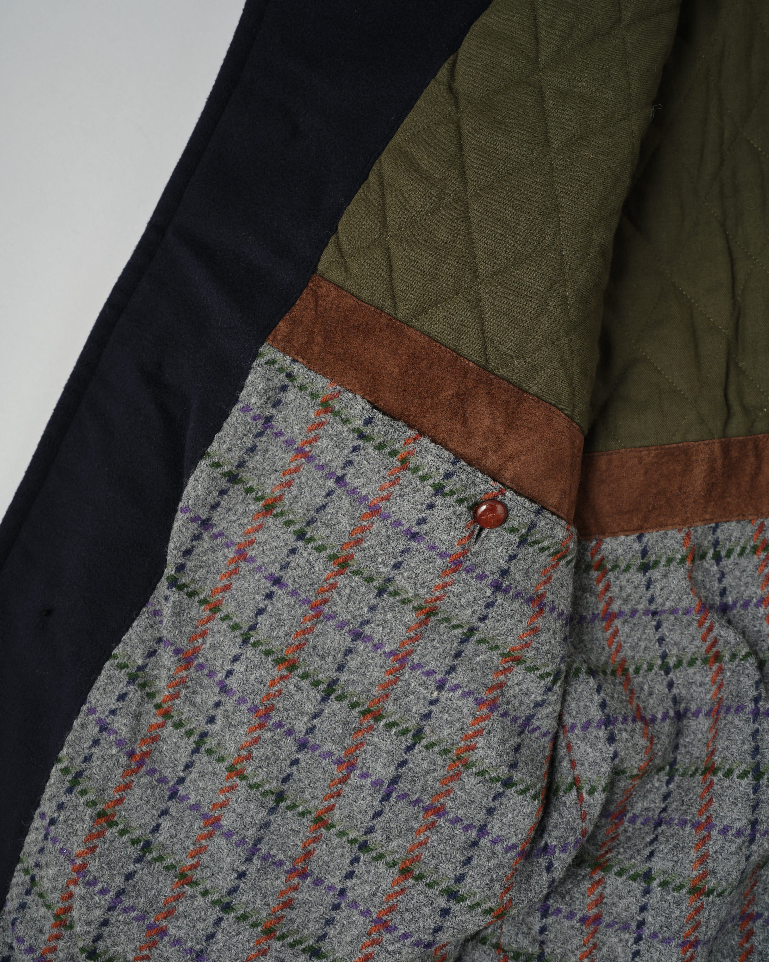 【~80’s】Old GUCCI Fur Collar Cashmere Jacket Size.52