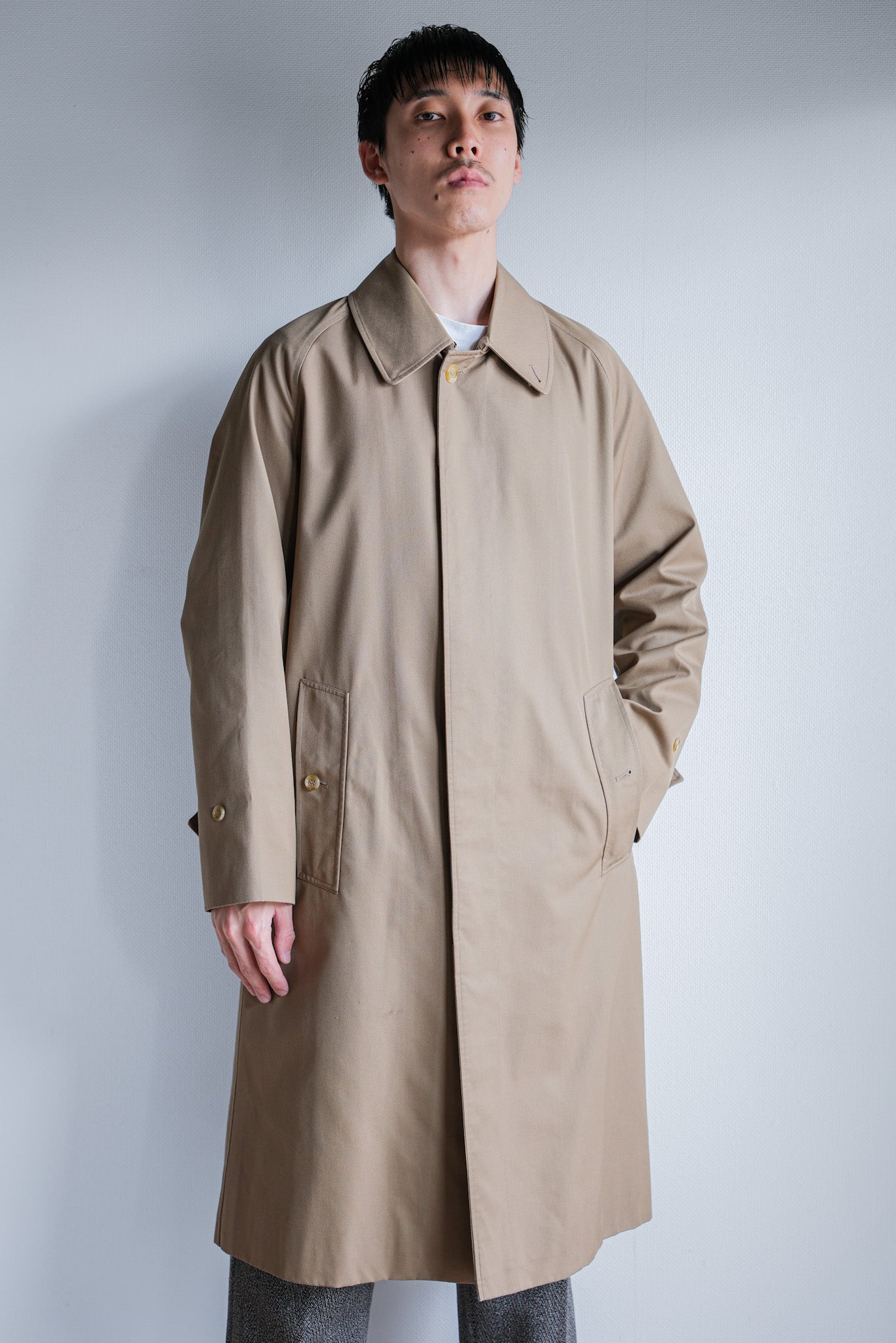 【~70's】Vintage Burberrys Single Raglan Balmacaan Coat Size.42REG