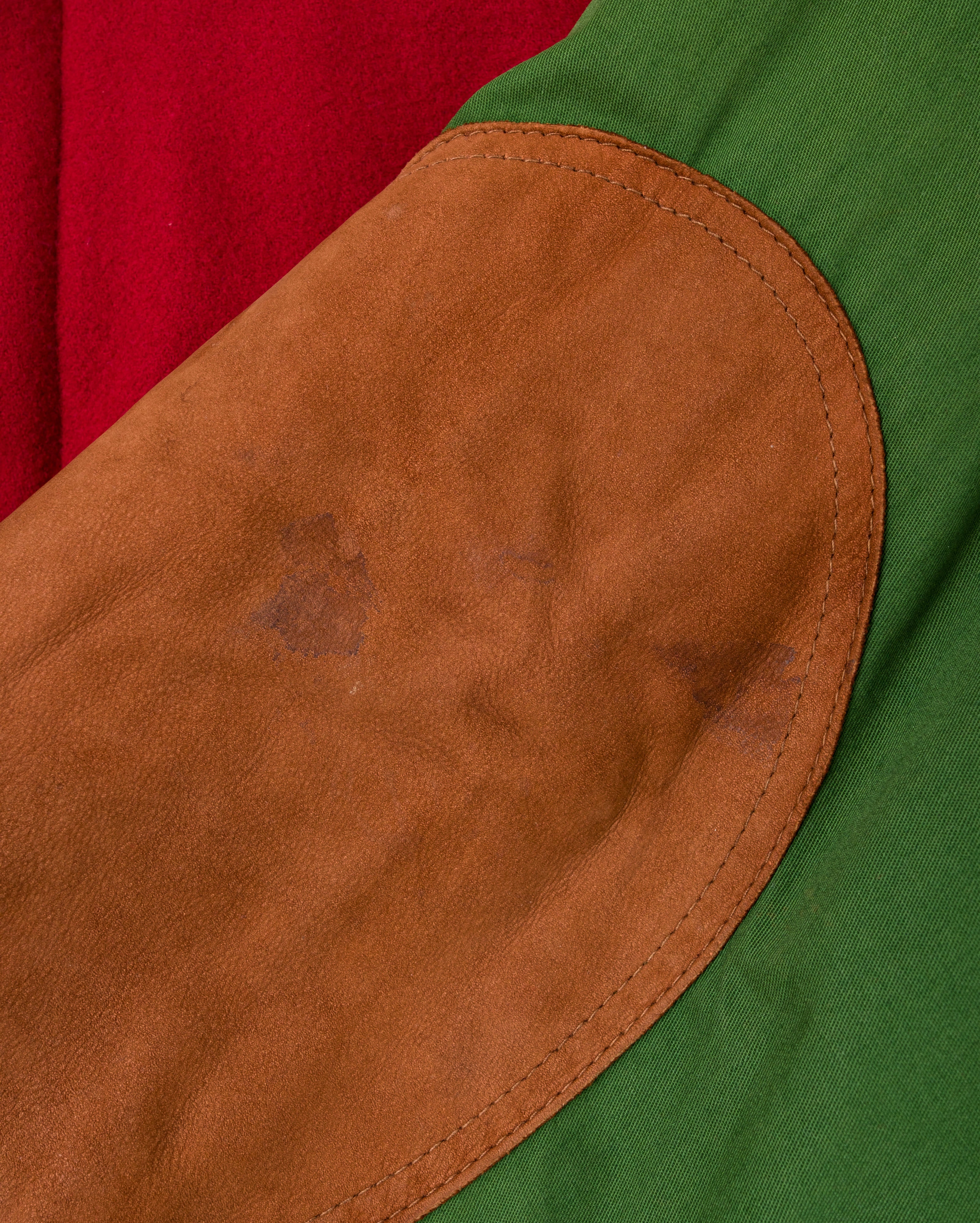 【~80’s】Vintage Façonnable Mixed Wool Crazy Pattern Blouson With Chin Strap Size.L