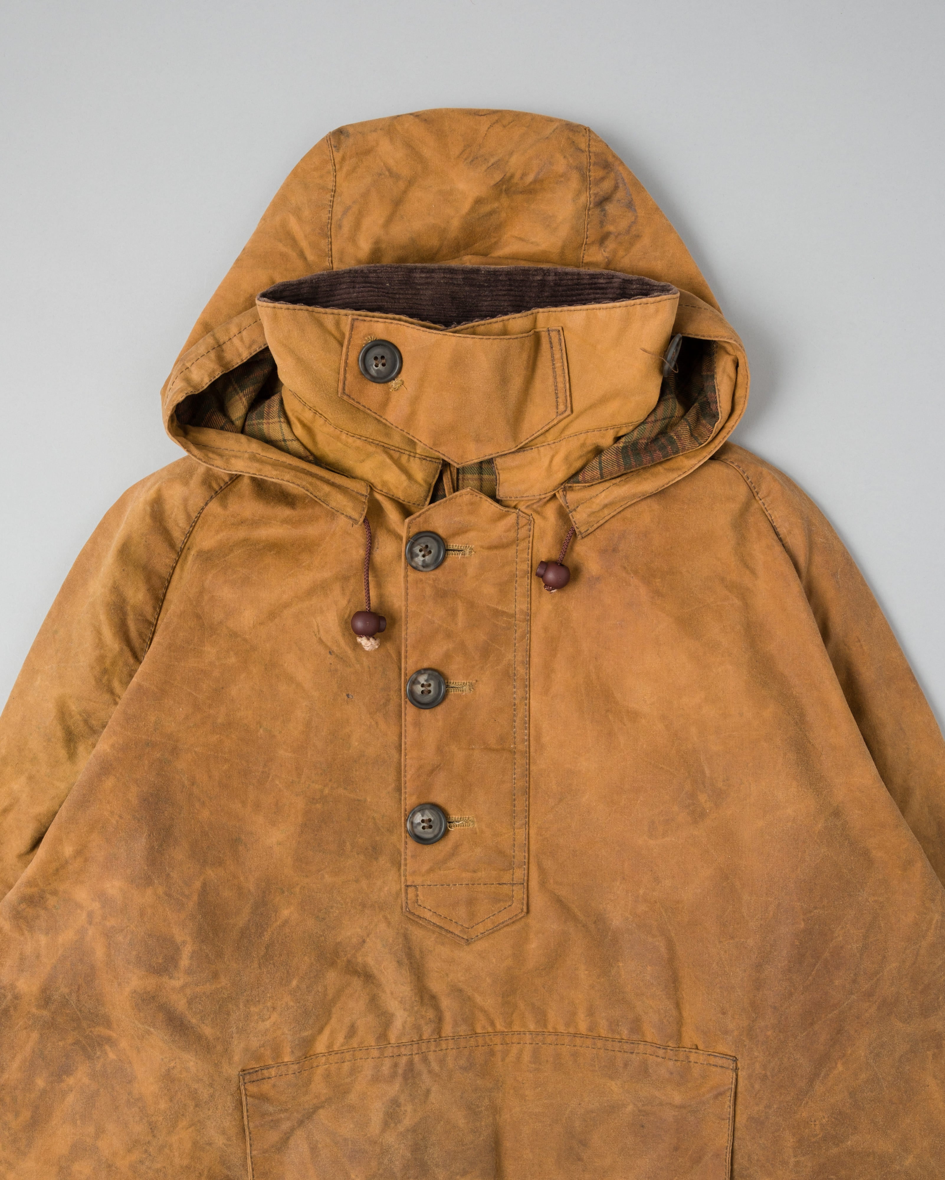 【~90’s】Vintage Barbour Waxed Cotton Smock Jacket "LONGSHOREMAN" 3 Crest