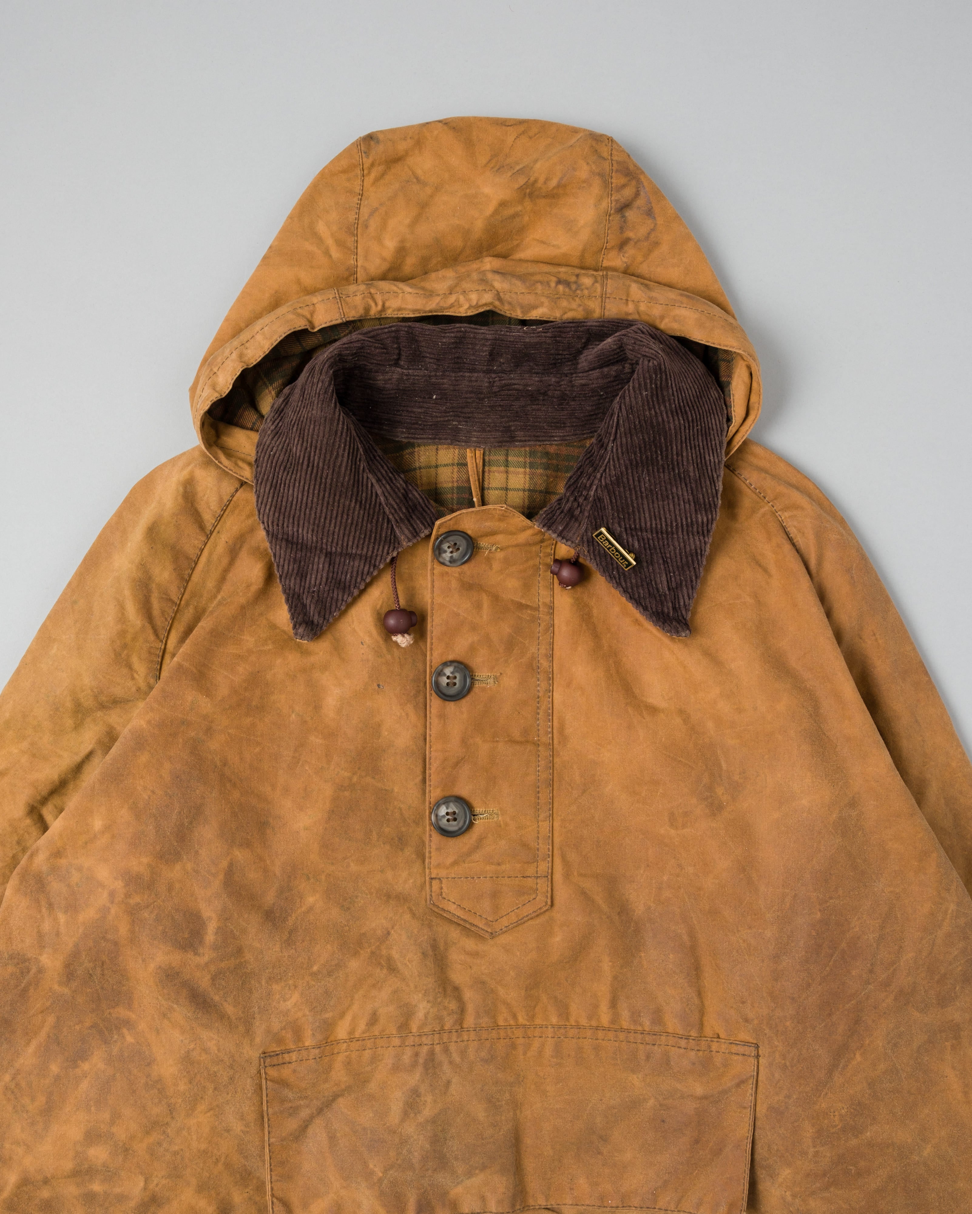 【~90’s】Vintage Barbour Waxed Cotton Smock Jacket "LONGSHOREMAN" 3 Crest