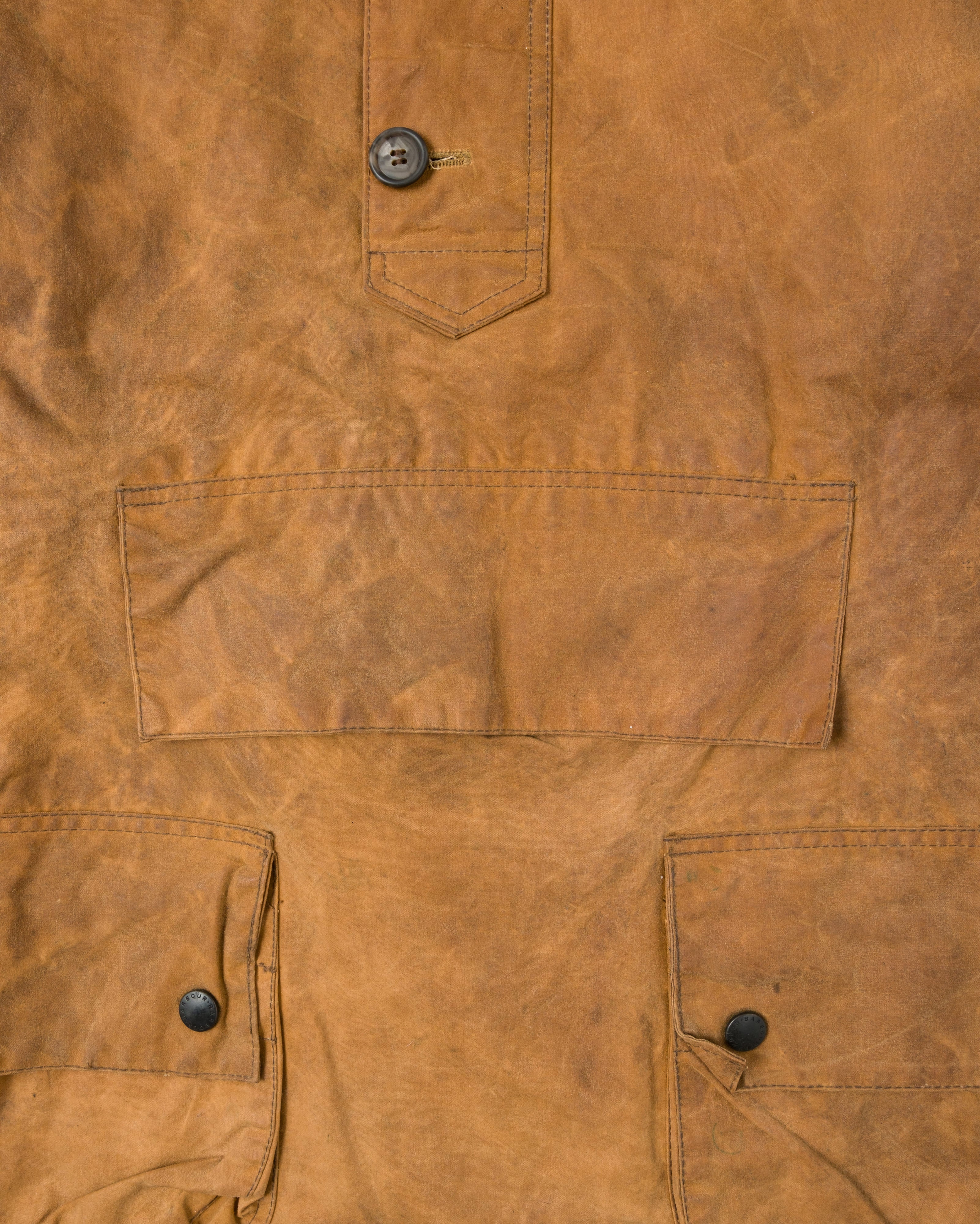 【~90’s】Vintage Barbour Waxed Cotton Smock Jacket "LONGSHOREMAN" 3 Crest