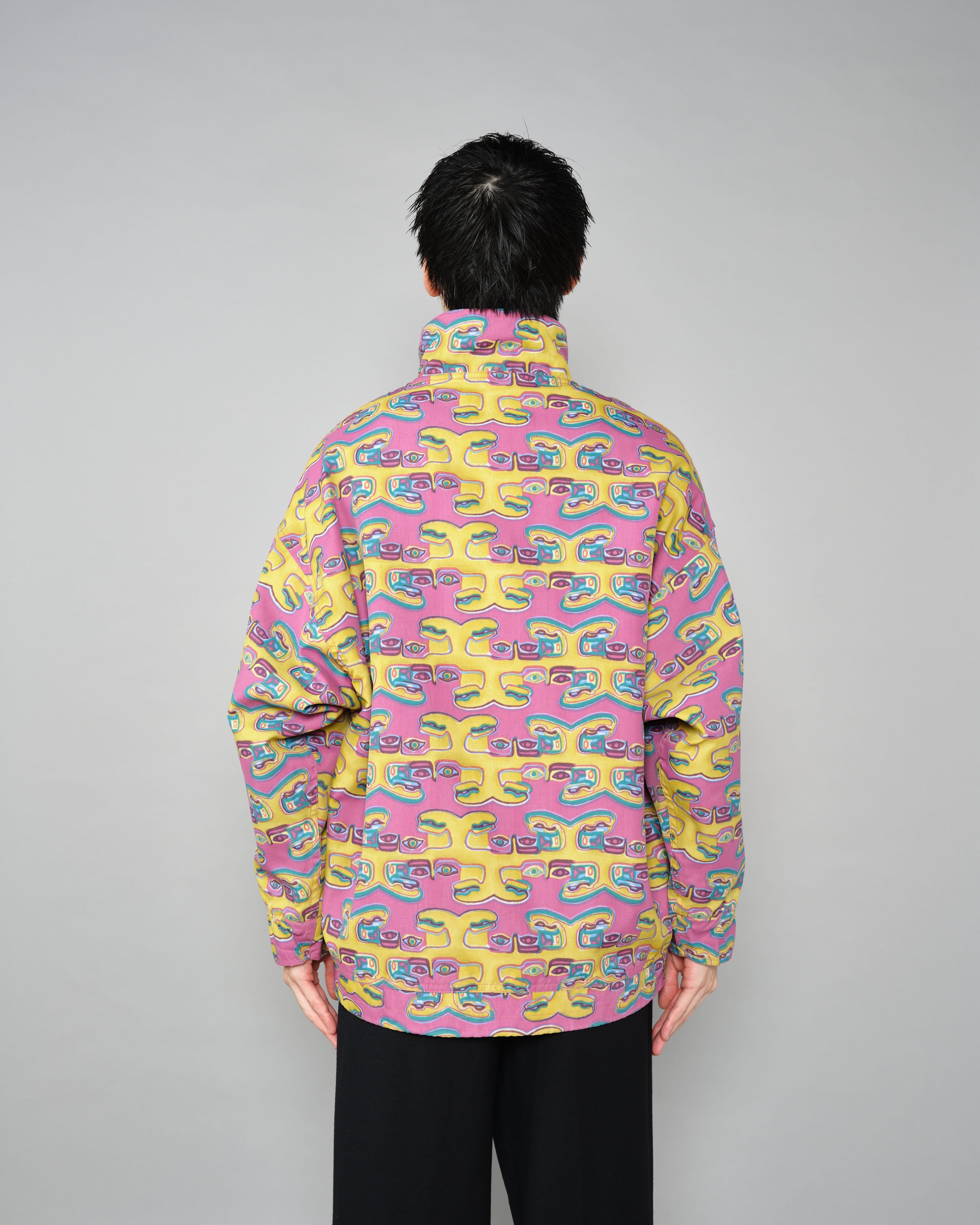 【~90’s】Old OXBOW Polyamide Patterned Wind Coat Size.S