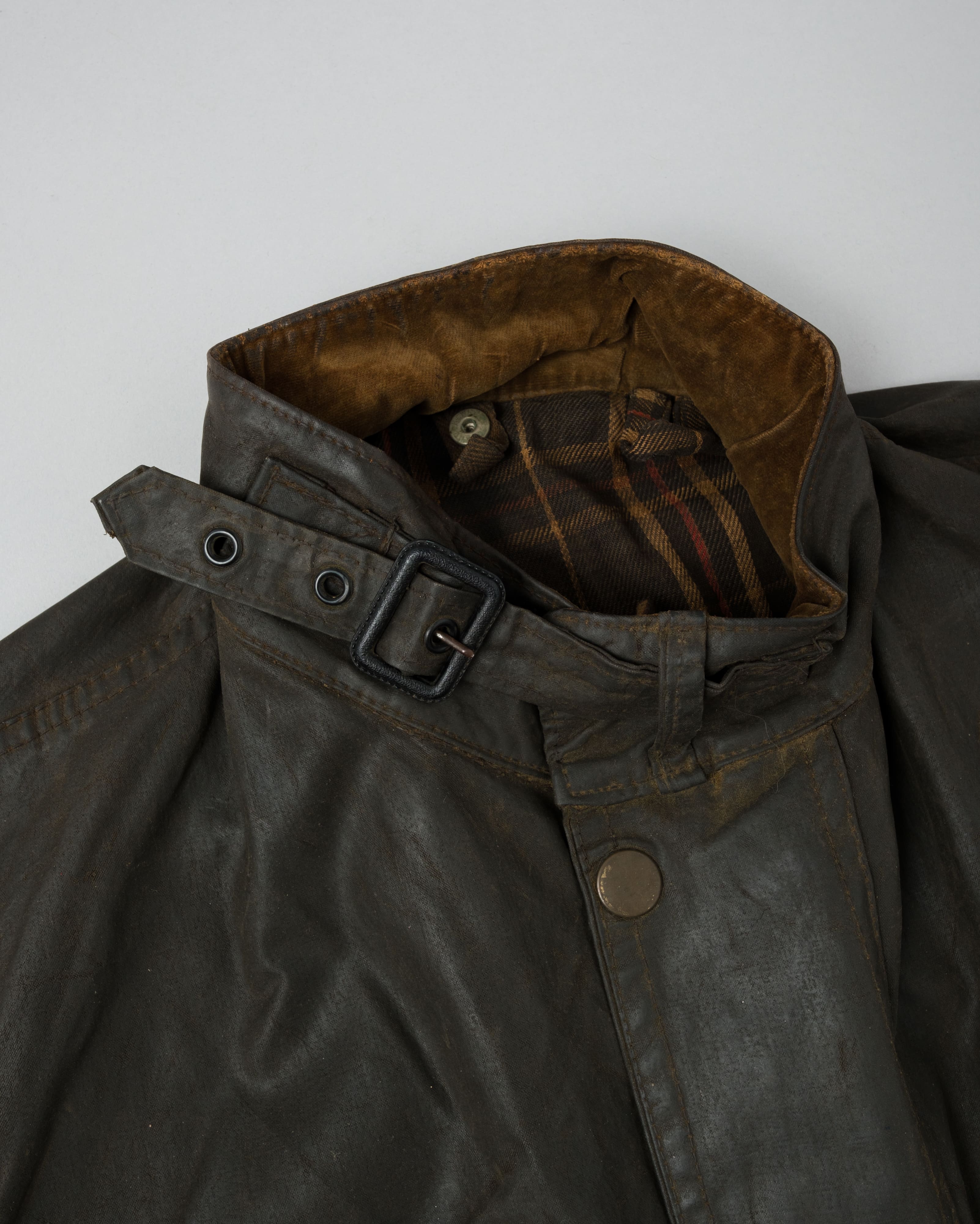 【~60's】Vintage Barbour Waxed Cotton Jacket "INTERNATIONAL SUIT" White Label Size.44