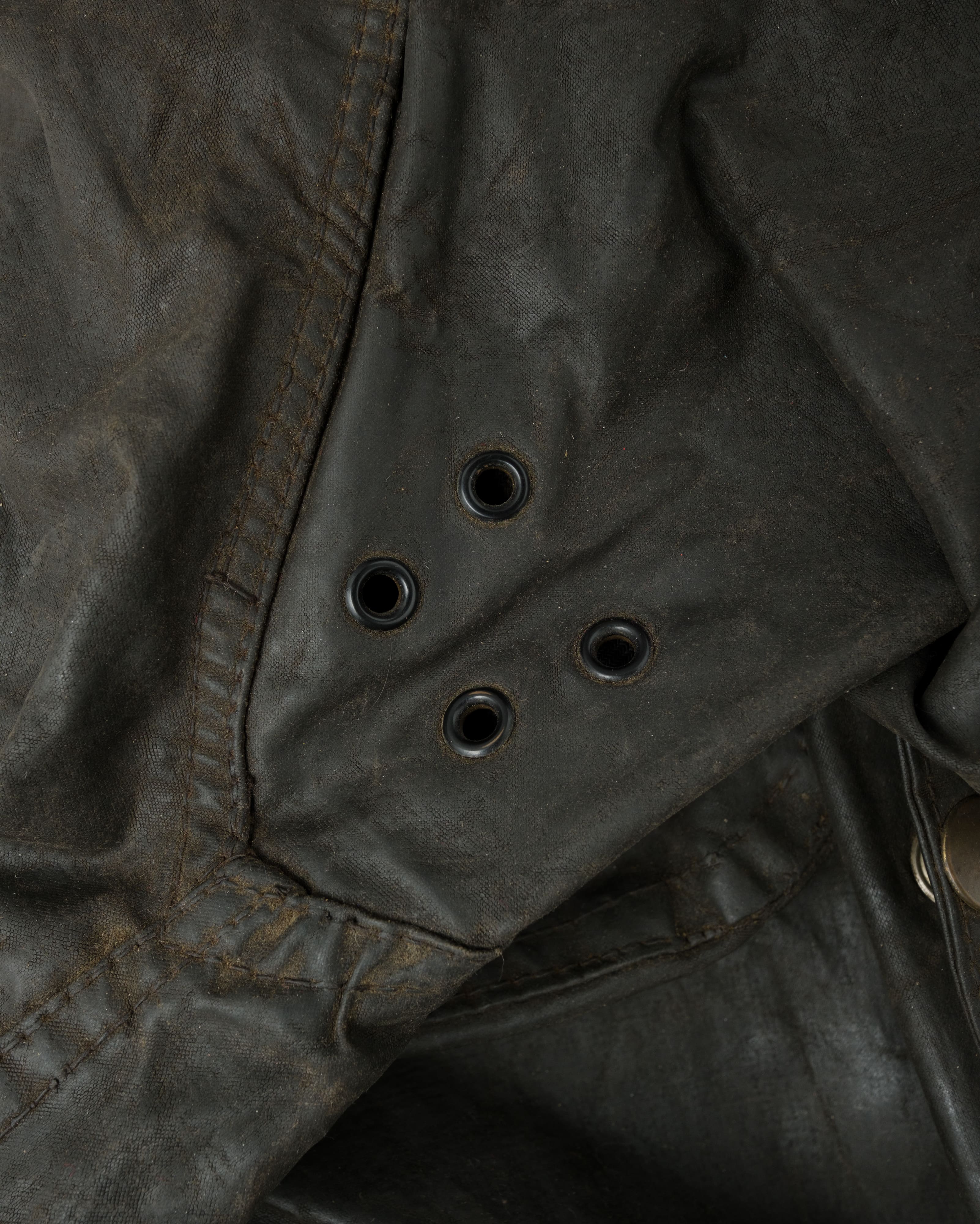 【~60's】Vintage Barbour Waxed Cotton Jacket "INTERNATIONAL SUIT" White Label Size.44