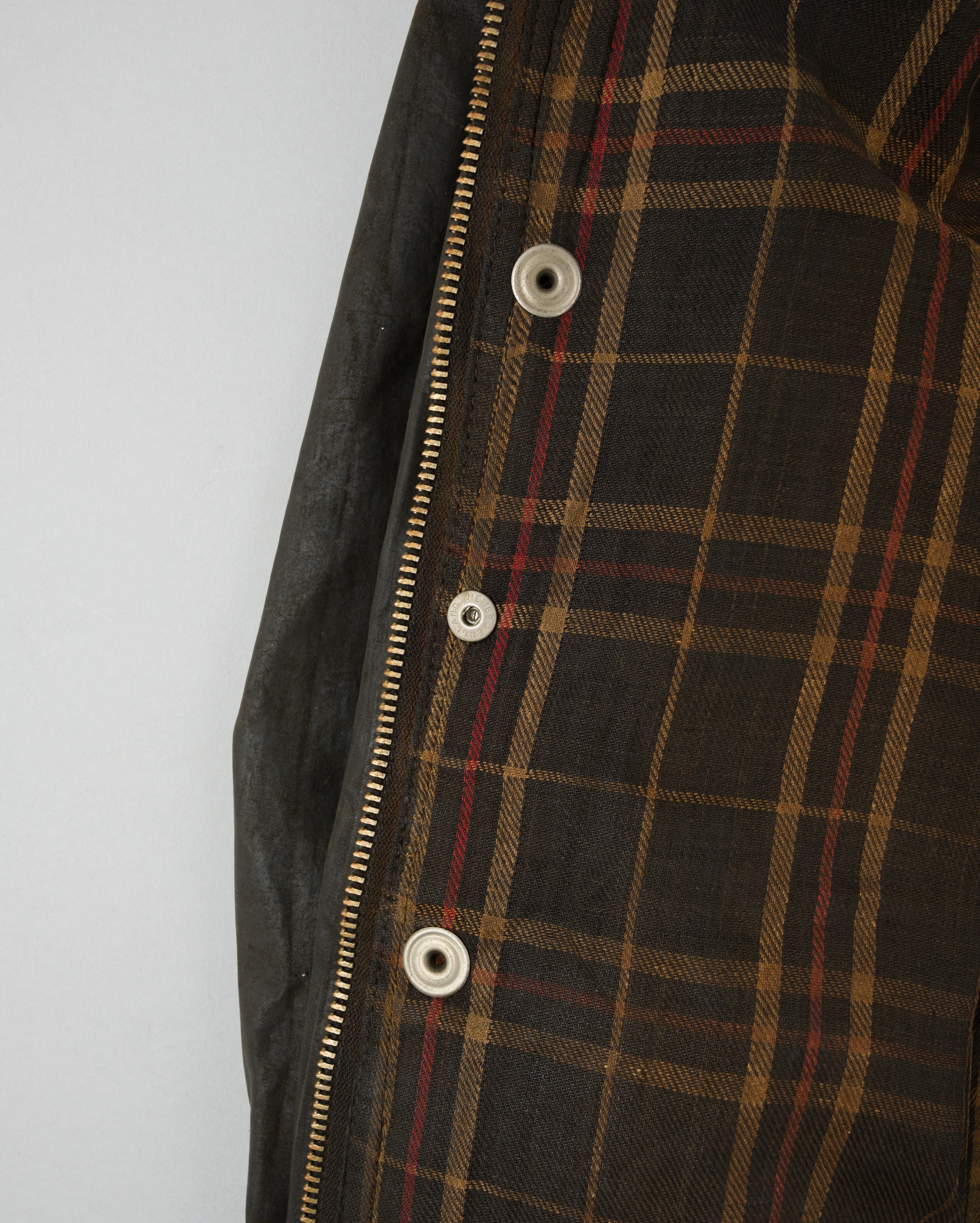【~60's】Vintage Barbour Waxed Cotton Jacket "INTERNATIONAL SUIT" White Label Size.44