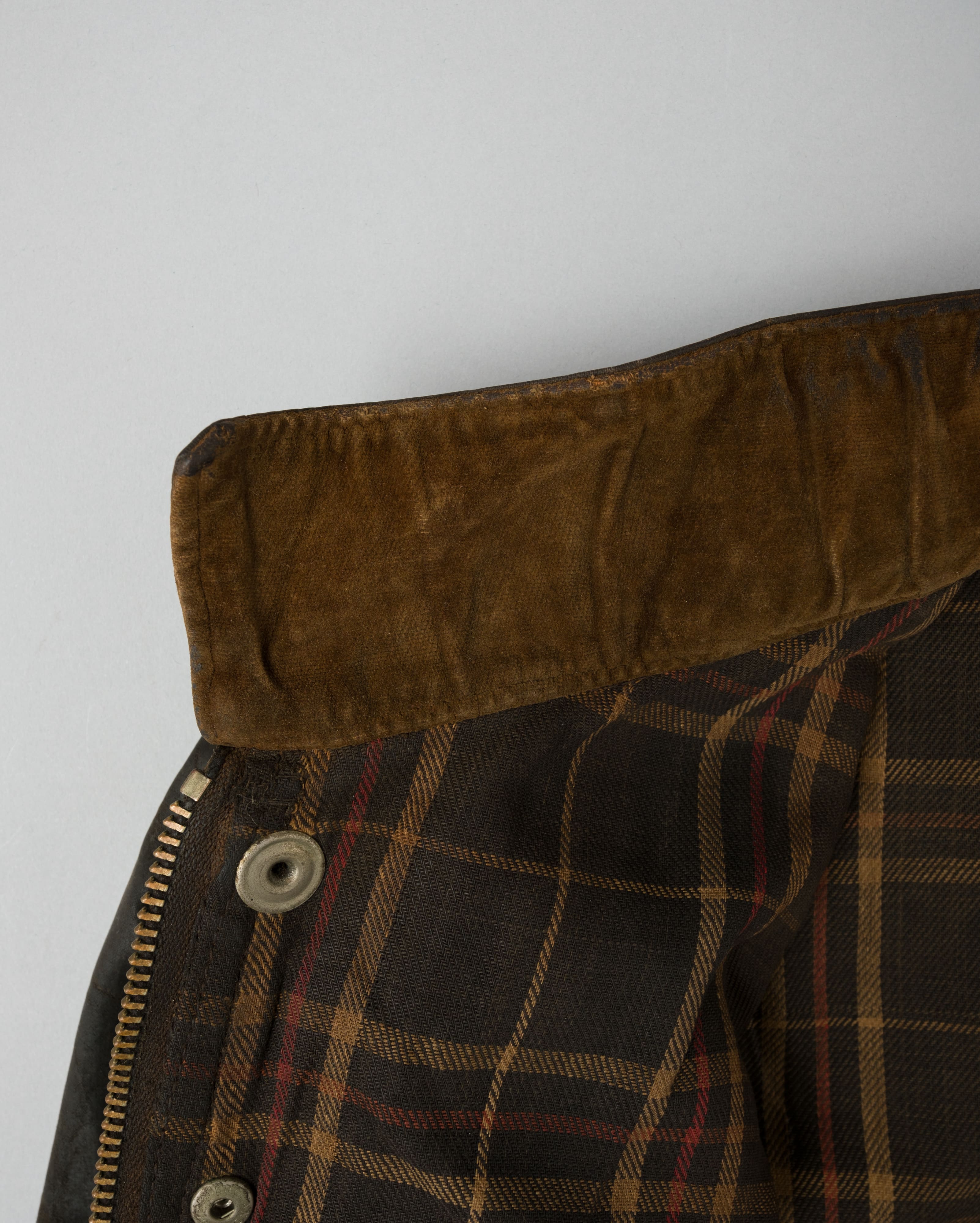 【~60's】Vintage Barbour Waxed Cotton Jacket "INTERNATIONAL SUIT" White Label Size.44