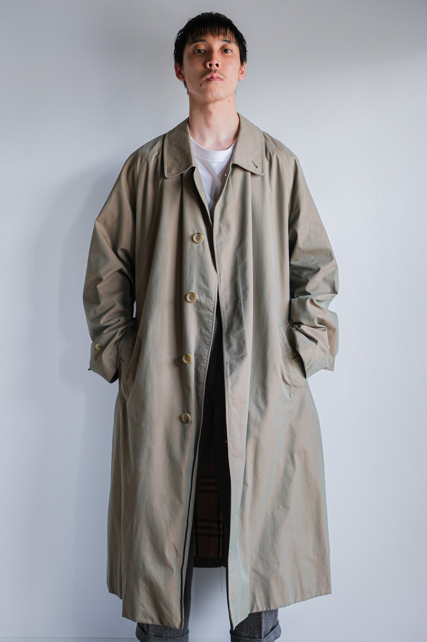 【~90's】Vintage Burberrys Single Raglan Balmacaan Coat C100 Size.56RL "TAMAMUSHI"