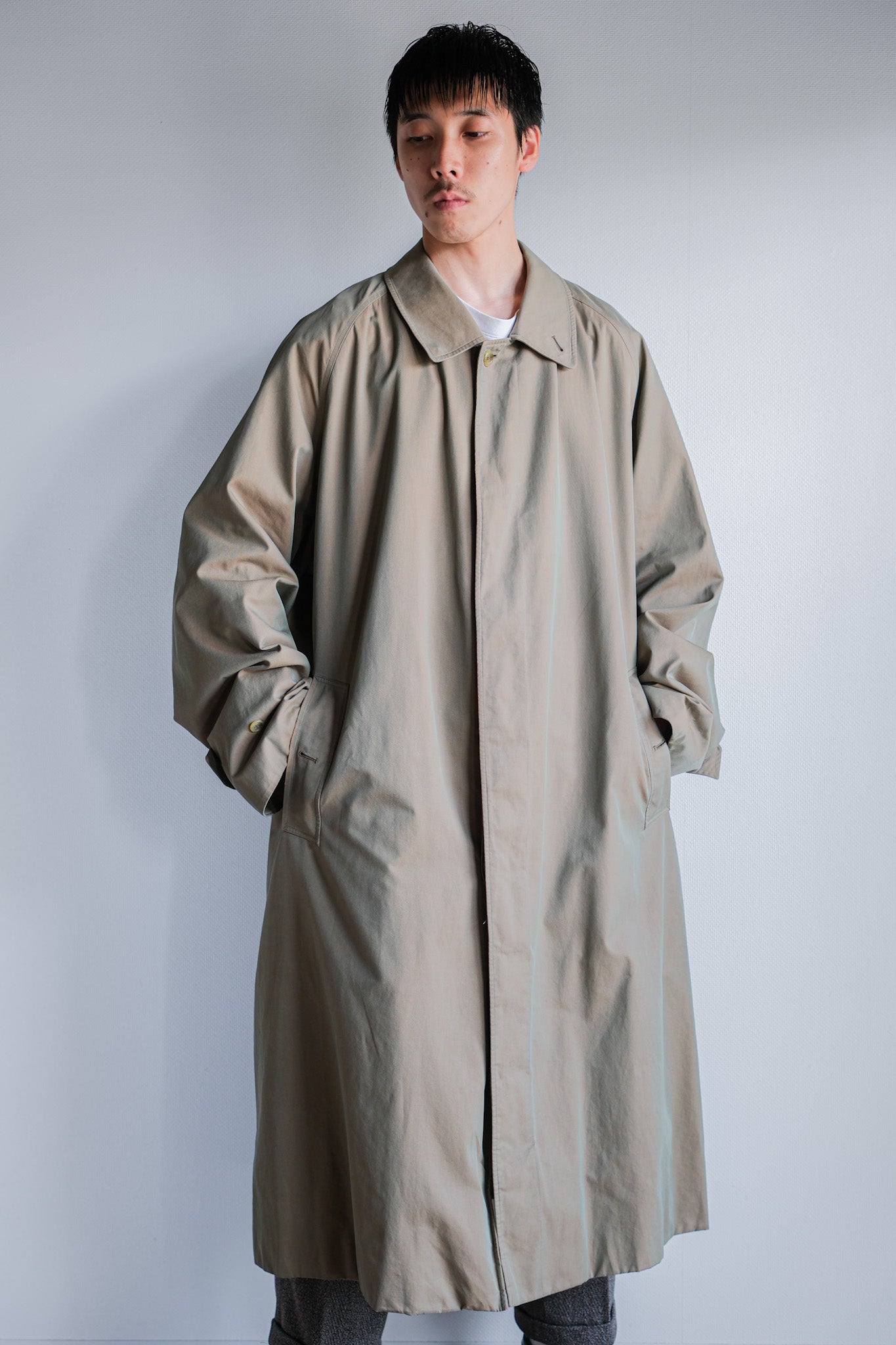 【~90's】Vintage Burberrys Single Raglan Balmacaan Coat C100 Size.56RL "TAMAMUSHI"