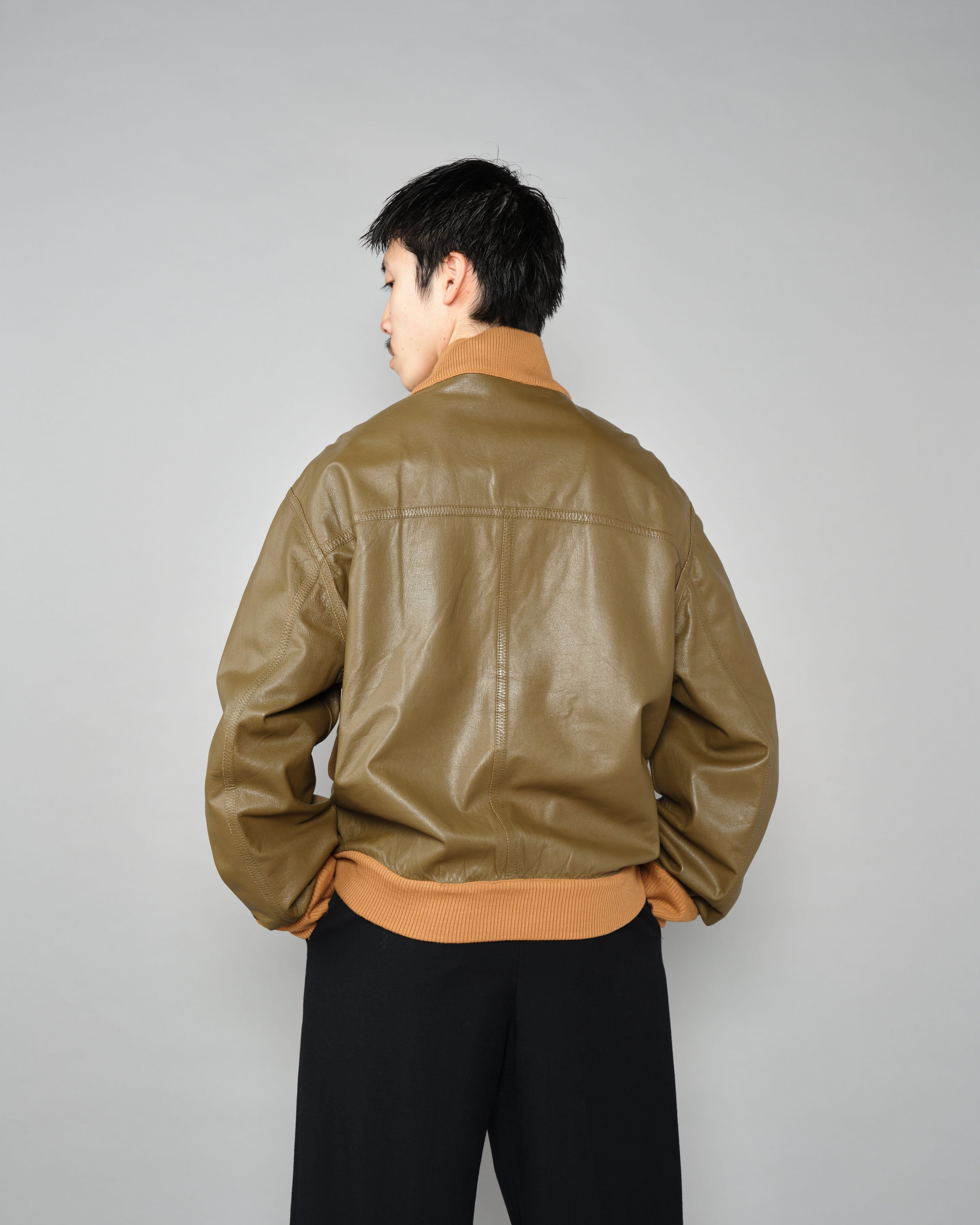 【~90's】Old ARNYS PARIS Valstarino Type Reversible Leather Blouson Size.52