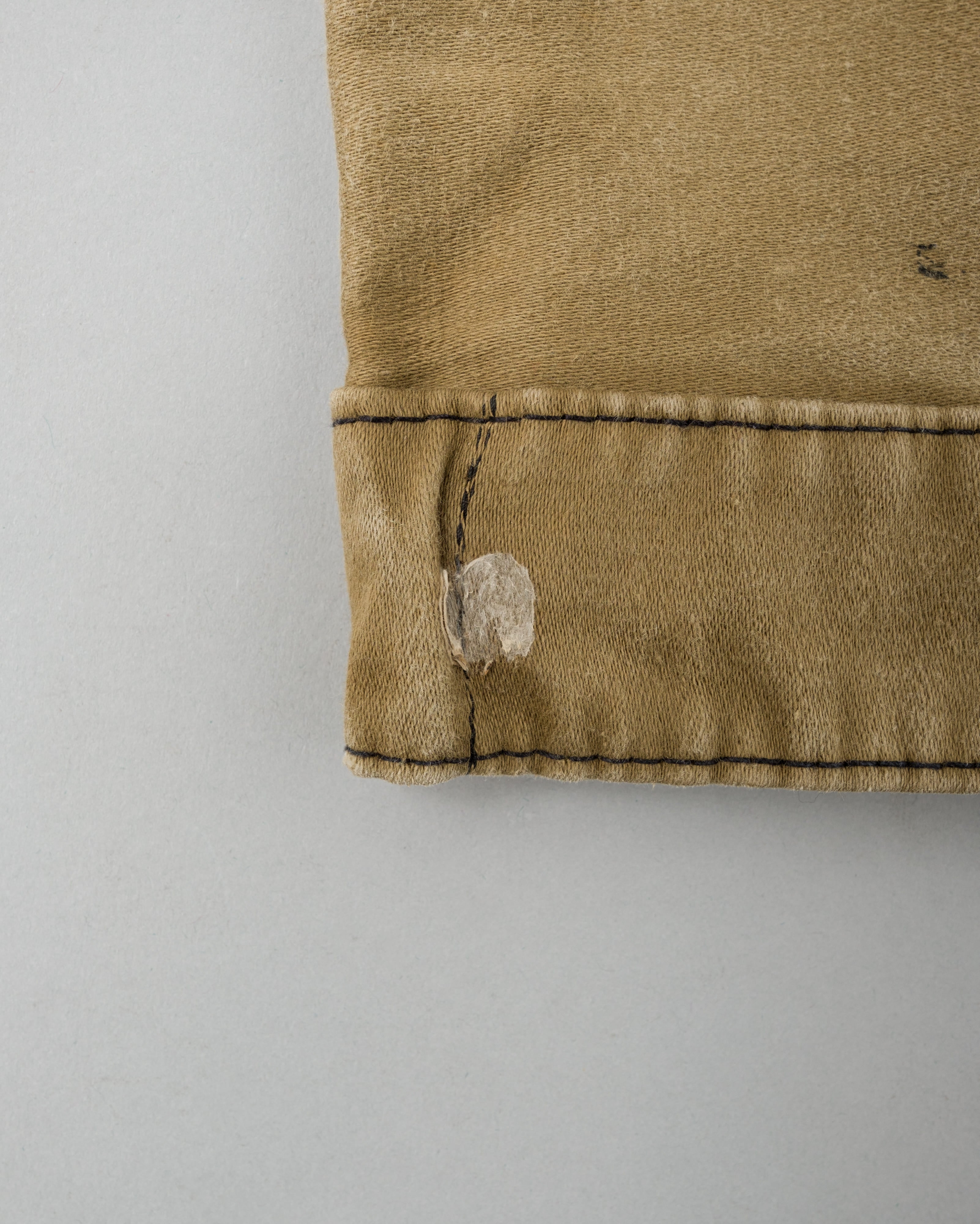 【~50's】French Vintage Brown Beige Moleskin Cyclist Jacket