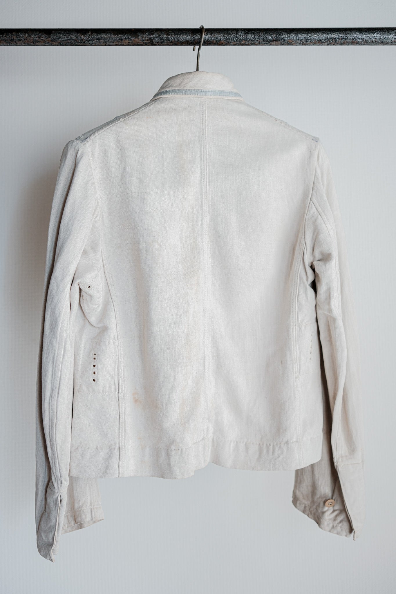 【~40's】German Air Force Drillich HBT Linen Jacket "Luftwaffe"