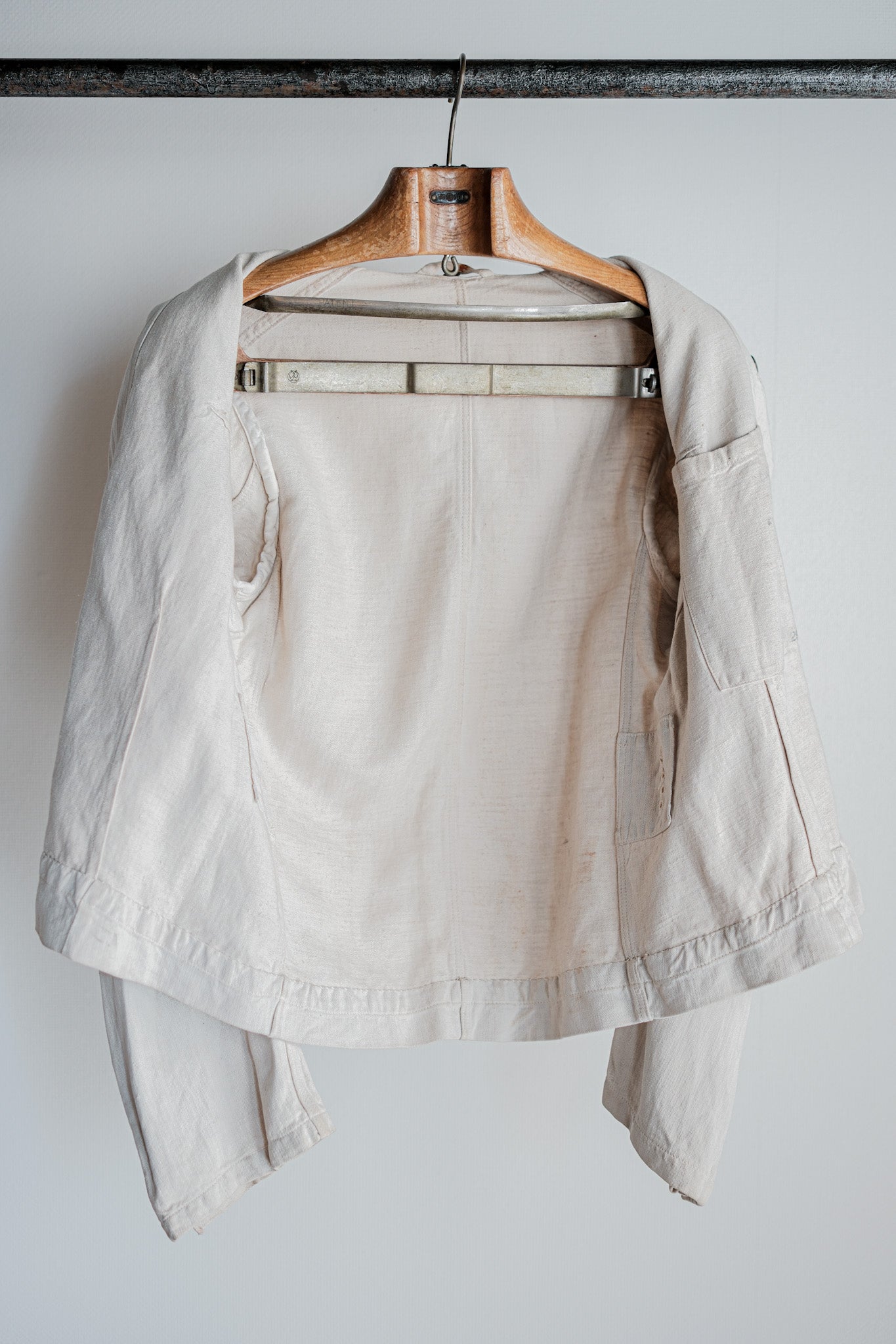 【~40's】German Air Force Drillich HBT Linen Jacket "Luftwaffe"