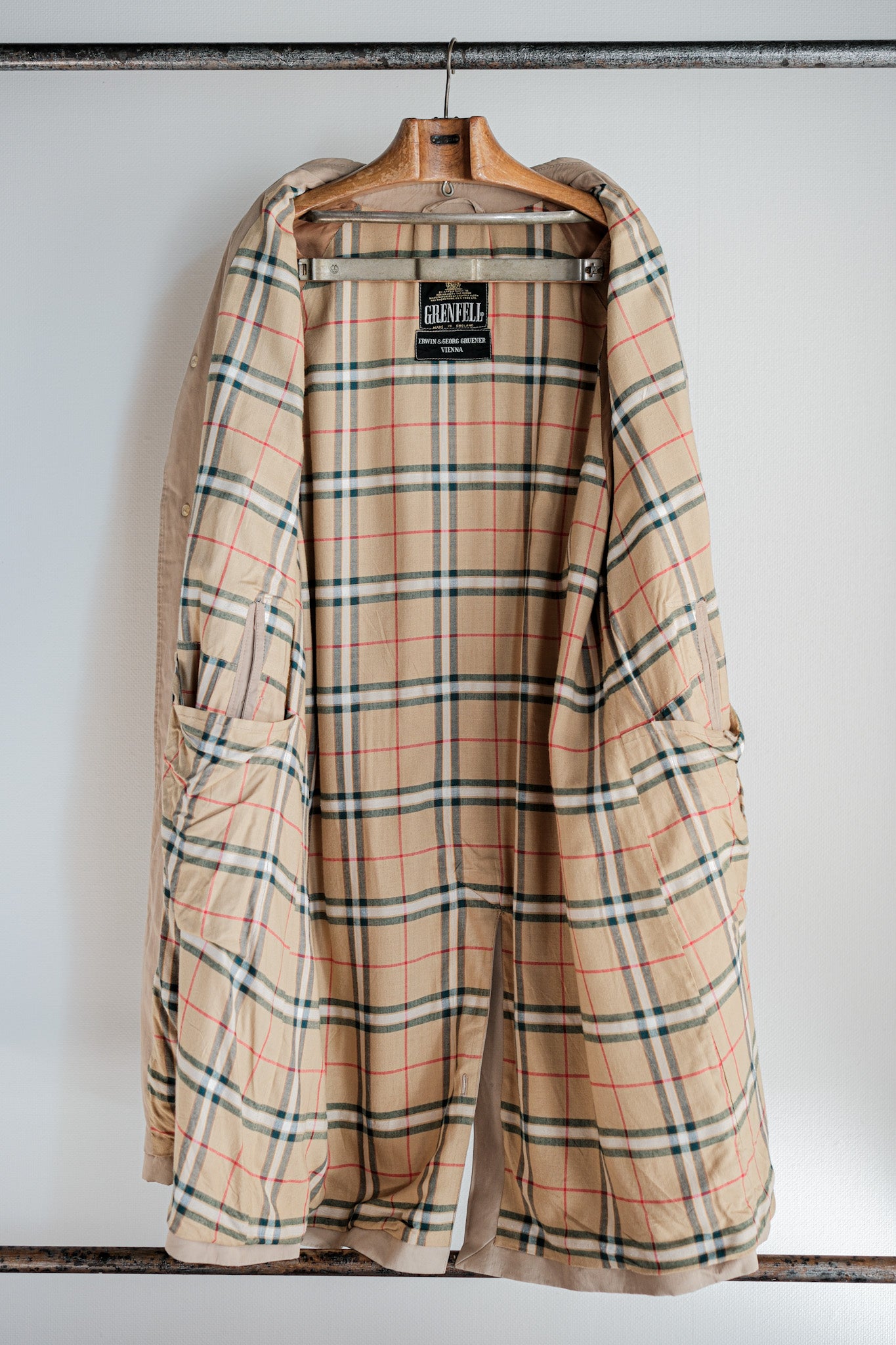 【~80’s】Vintage Grenfell Single Raglan Balmacaan Coat Size.42