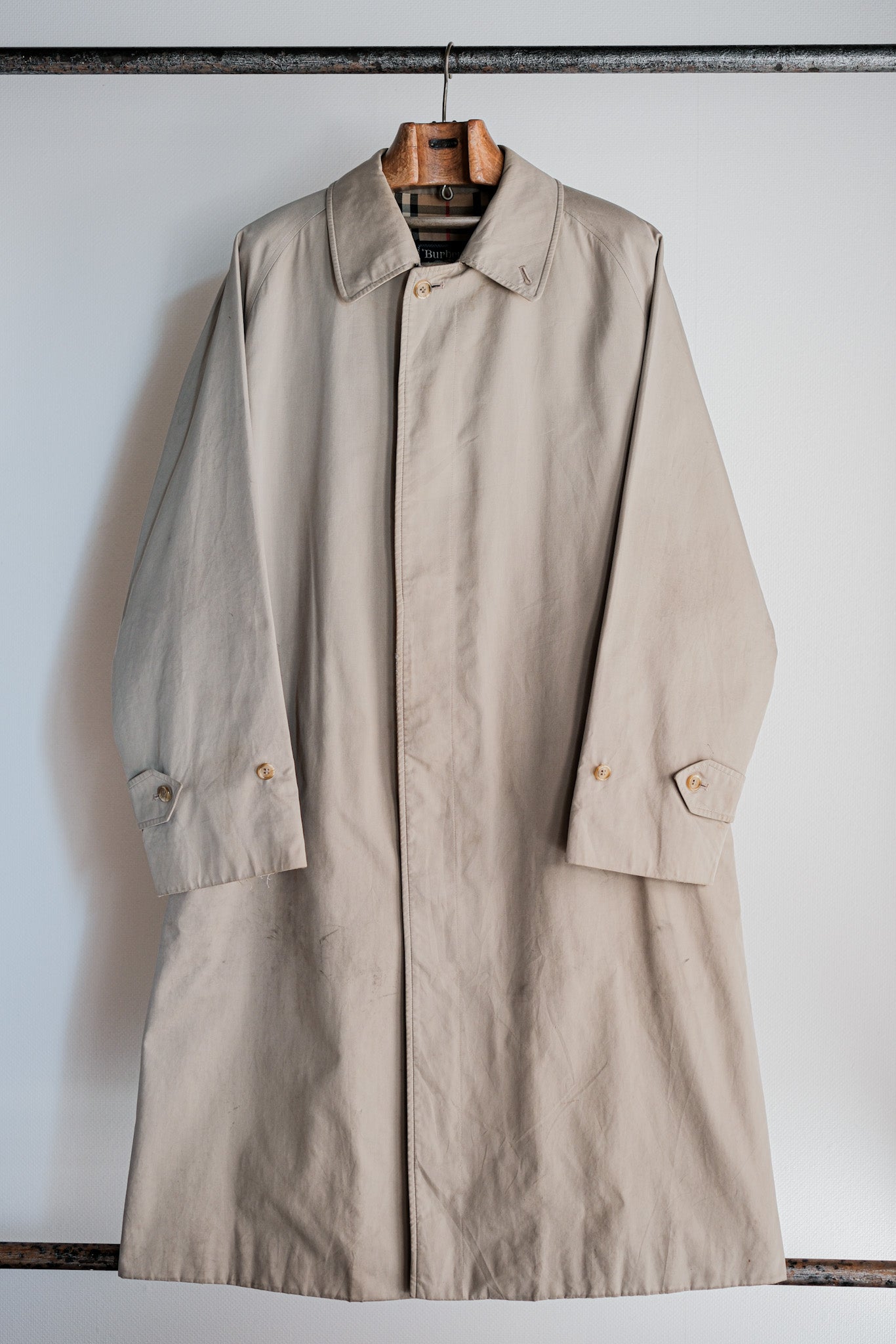 【~80's】Vintage Burberrys Single Raglan Balmacaan Coat C100 Size.48REG "AL DUCA D'AOSTA 別注"