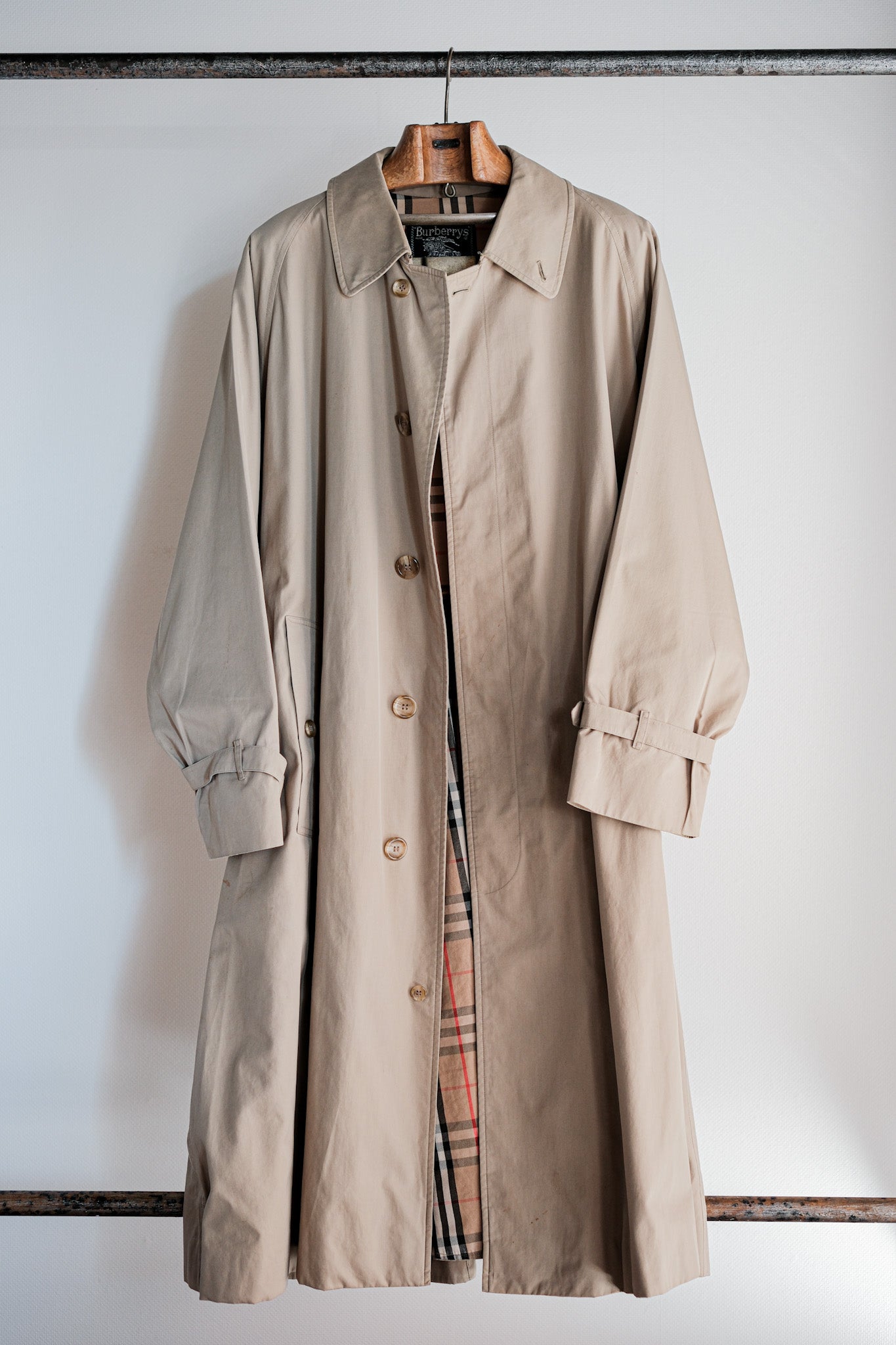 【~80's】Vintage Burberrys Single Raglan Rider Coat C100 Size.50R