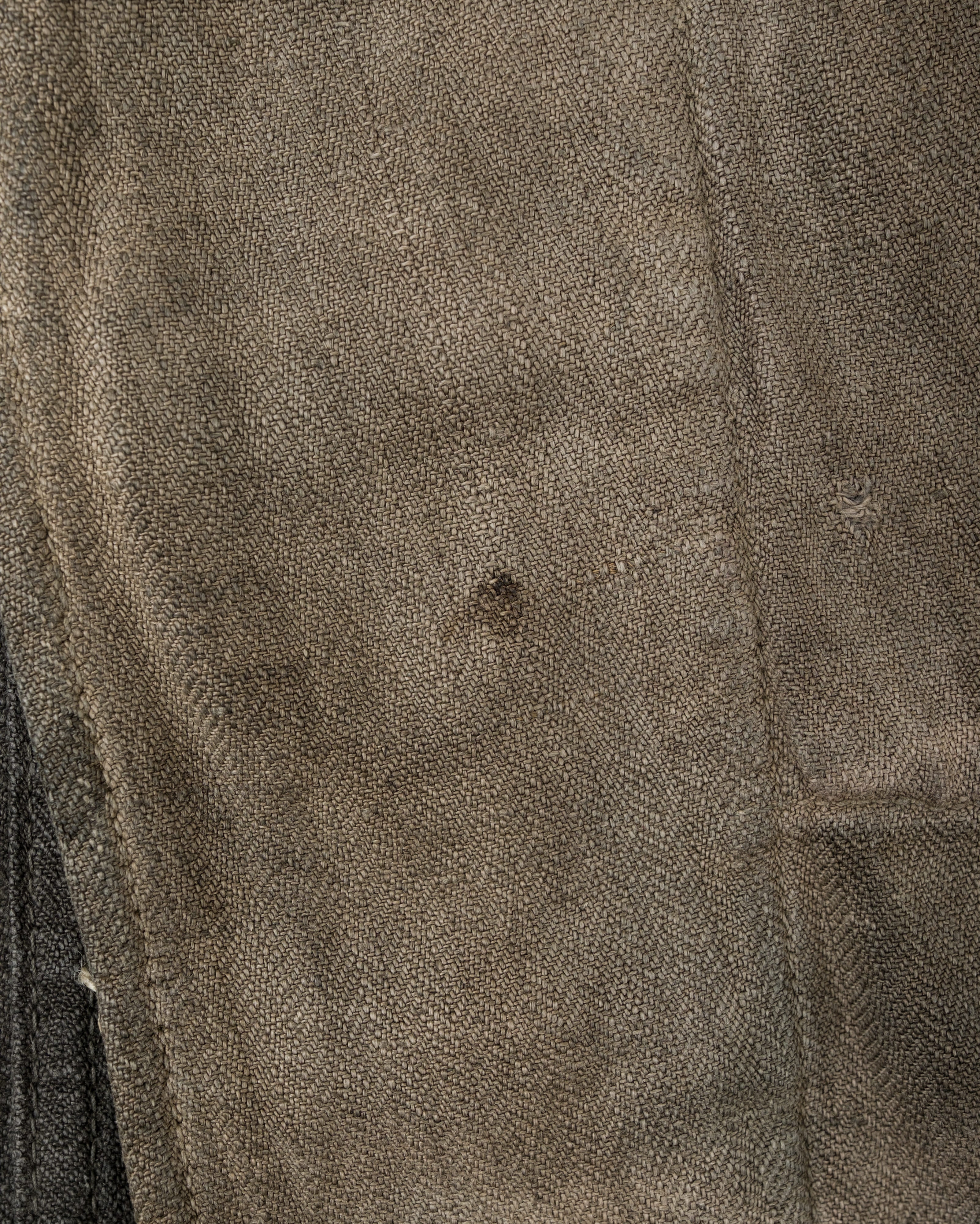 【~30's】German Air Force Gray Drillich HBT Linen Work Jacket "Unusual Color" "Luftwaffe"