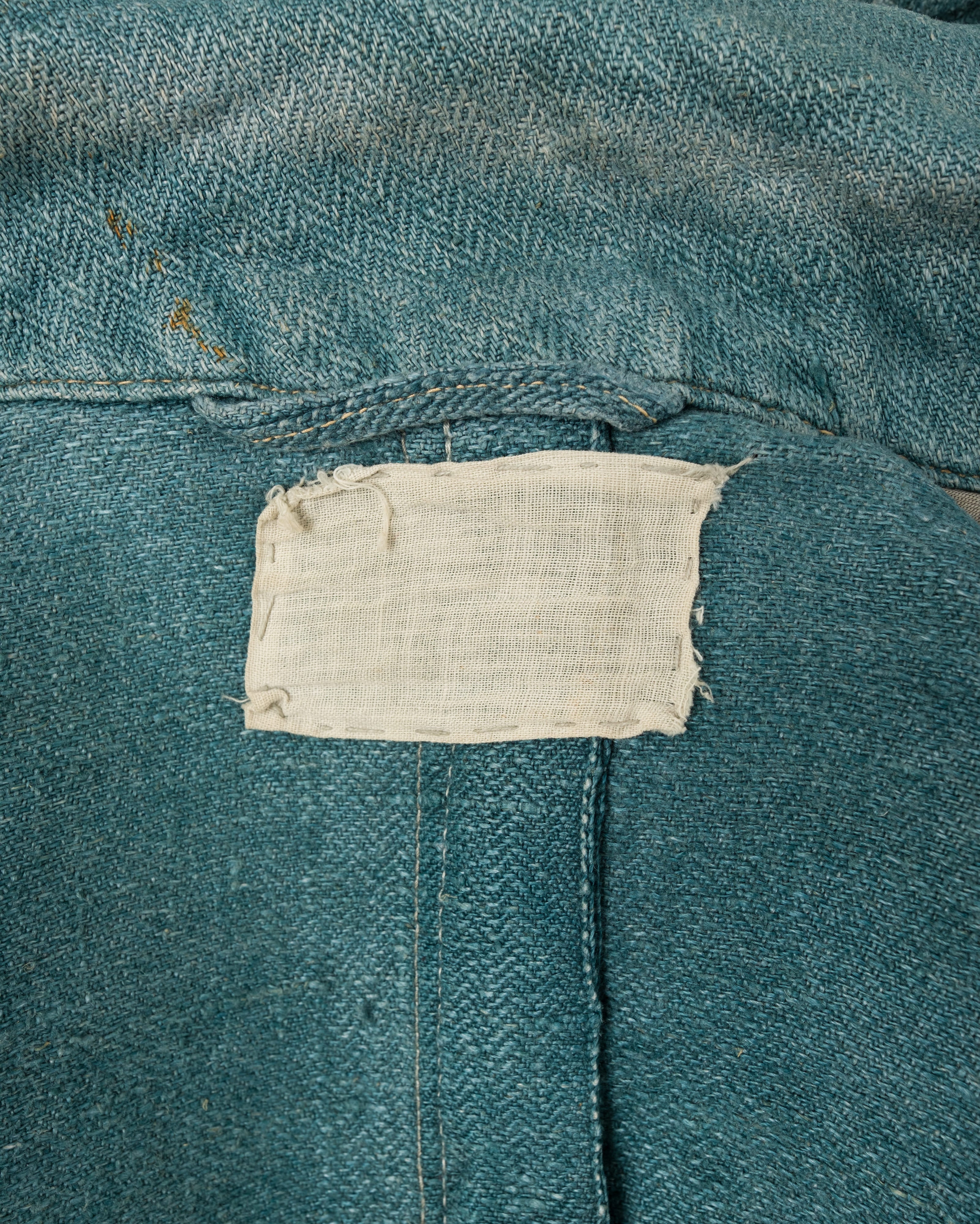 【~40's】WWII German Army Turquoise Green Drillich HBT Linen Summer Field Jacket "Wehrmacht"