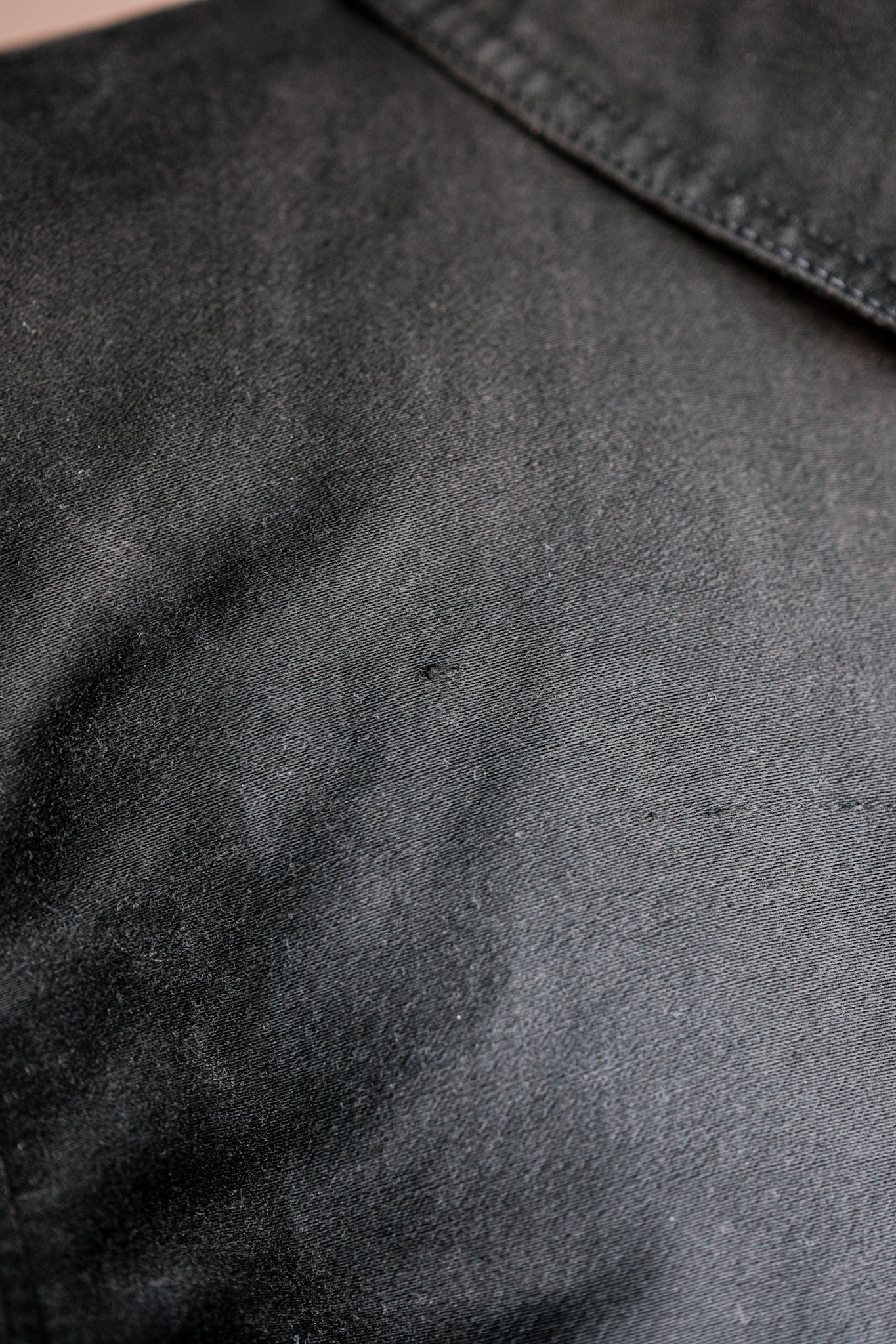 【~50's】French Vintage Black Moleskin Work Jacket