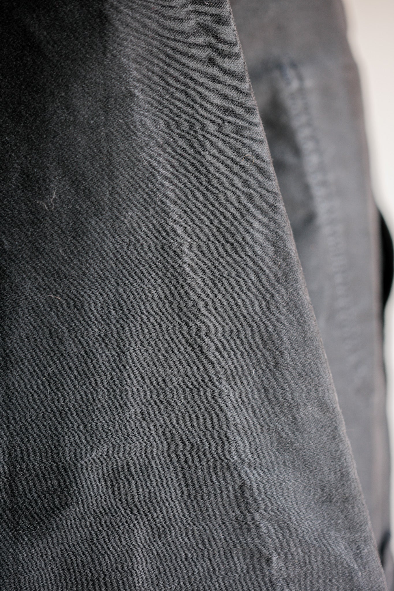 【~50's】French Vintage Black Moleskin Work Jacket