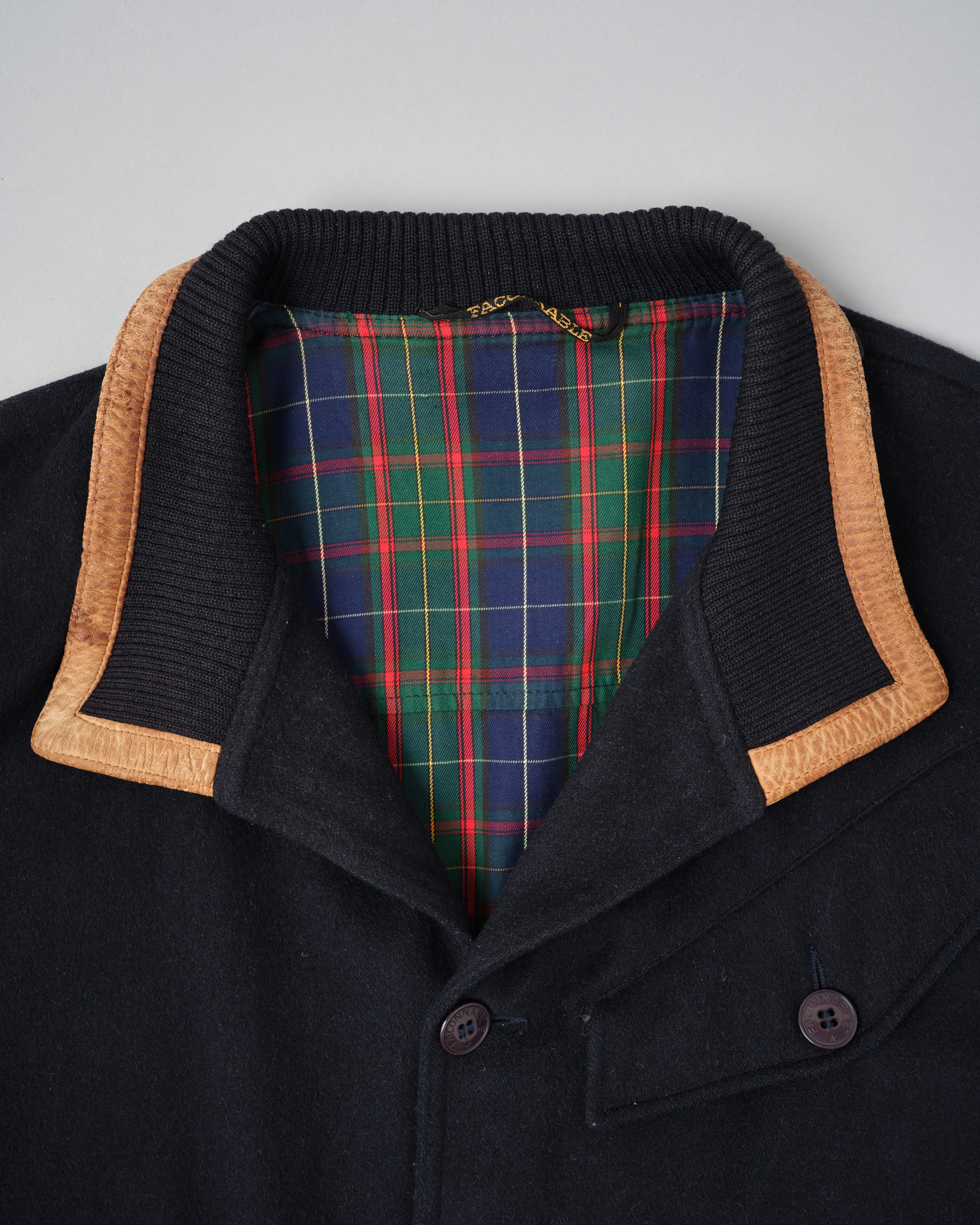 【~80's】Vintage Façonnable Wool Nylon Blouson Size.5