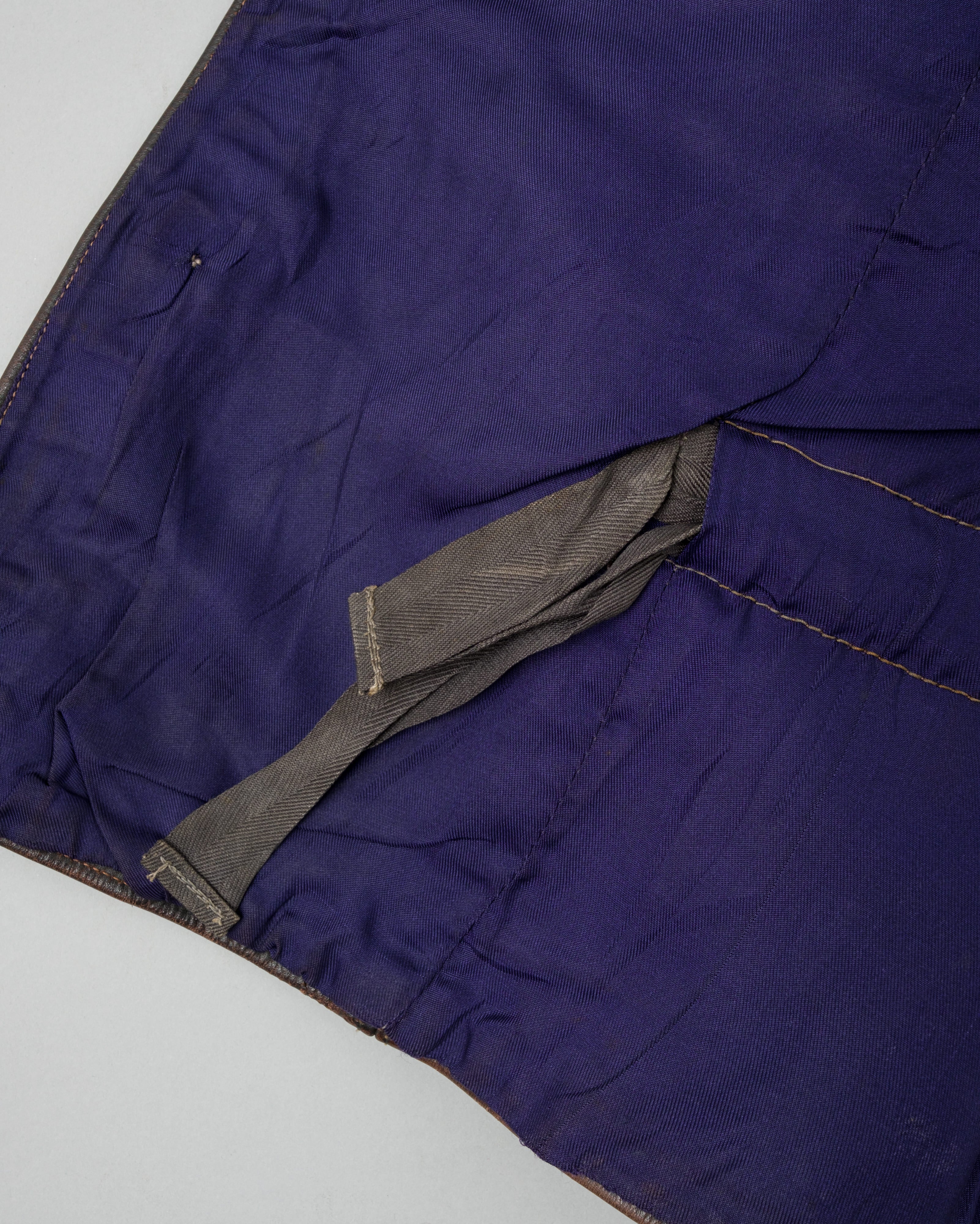 【~40's】WWII German Air Force Elite Jet Fighter Winter Leather Flight Jacket "Luftwaffe"