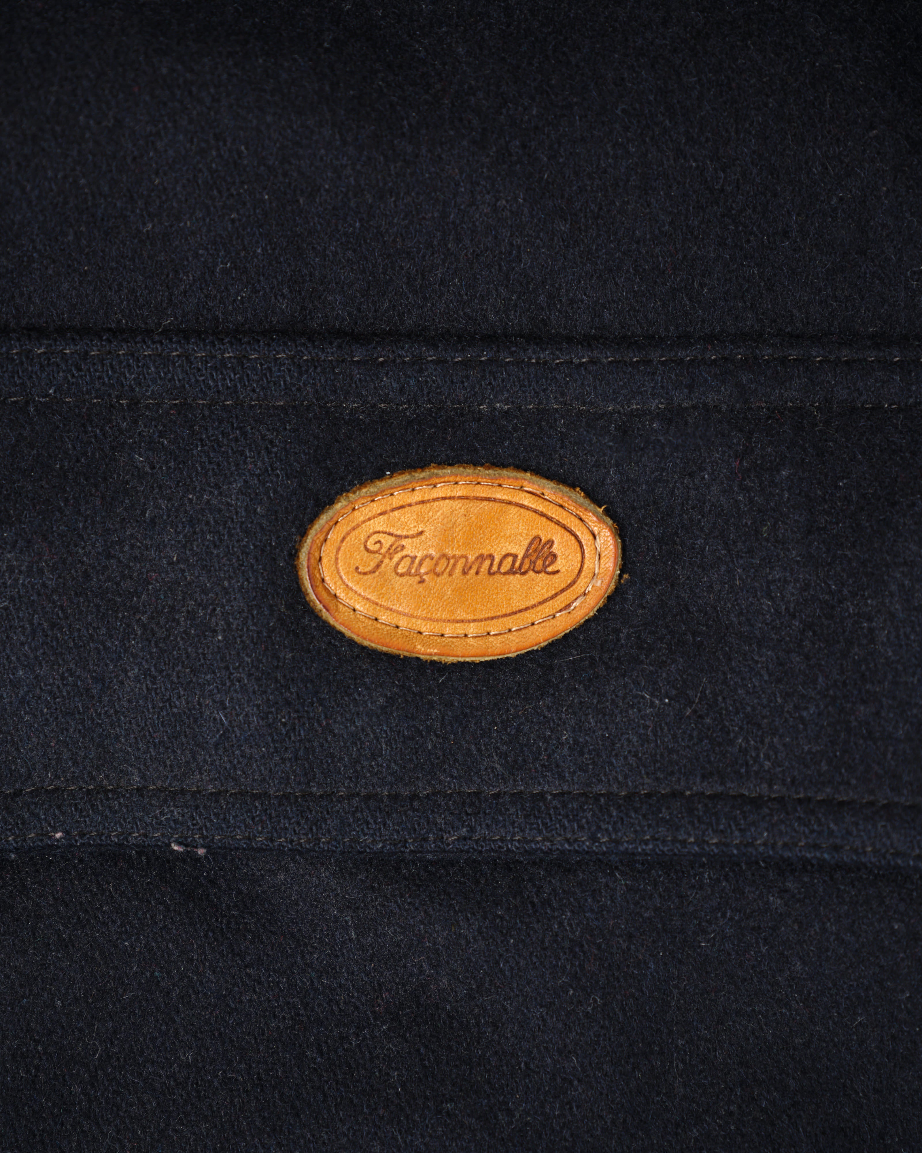 【~80's】Vintage Façonnable Wool Nylon Blouson Size.5