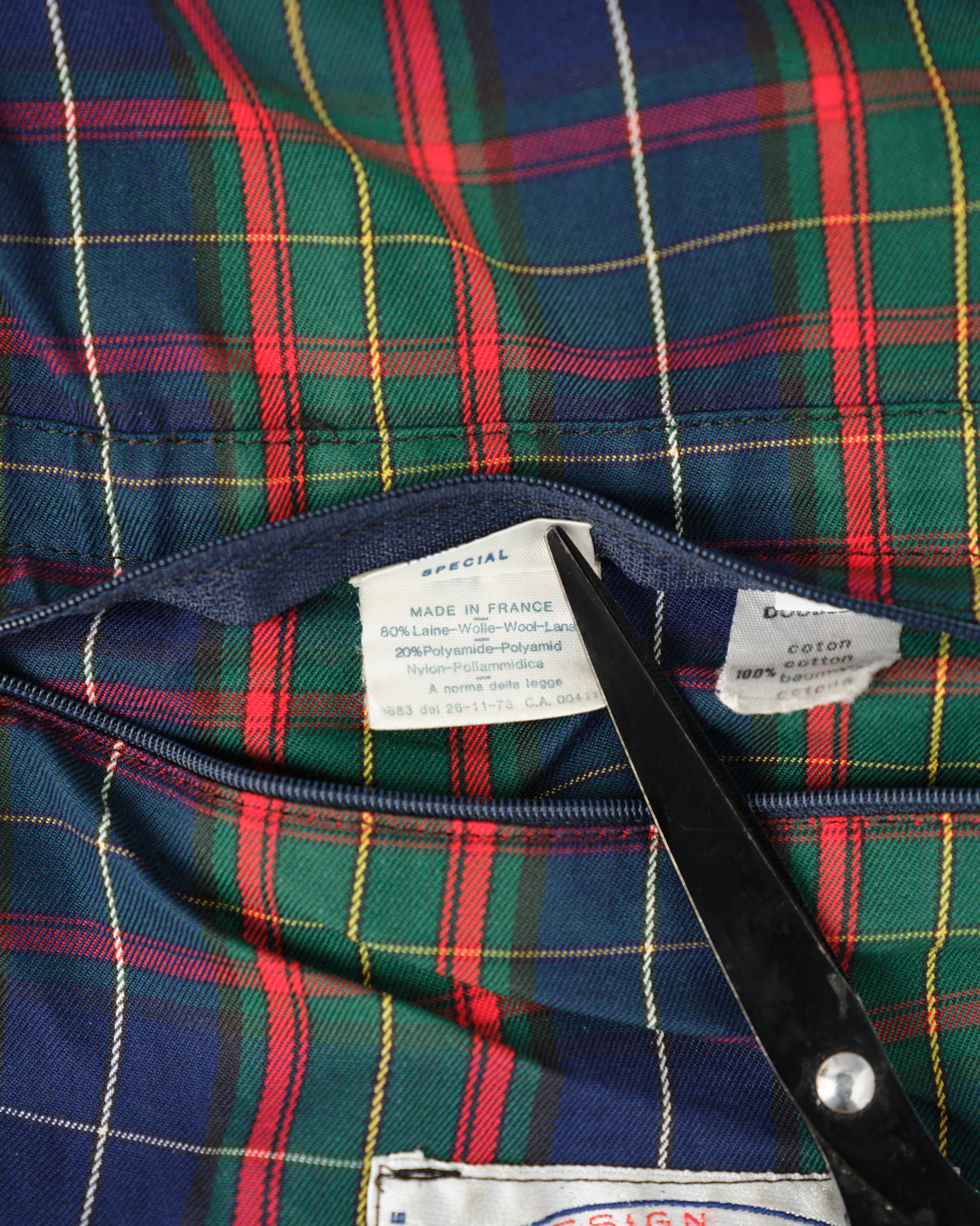 【~80's】Vintage Façonnable Wool Nylon Blouson Size.5