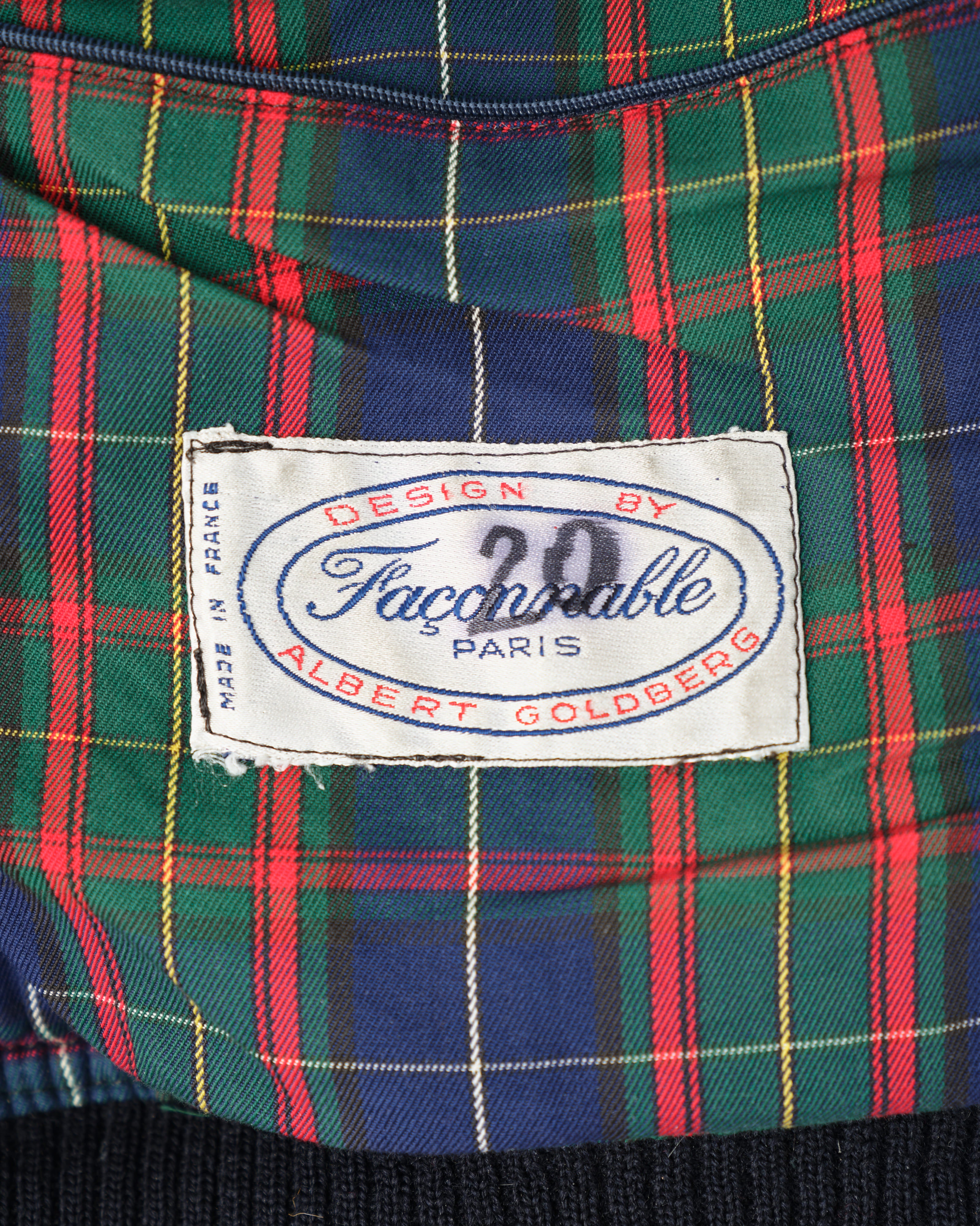 【~80's】Vintage Façonnable Wool Nylon Blouson Size.5