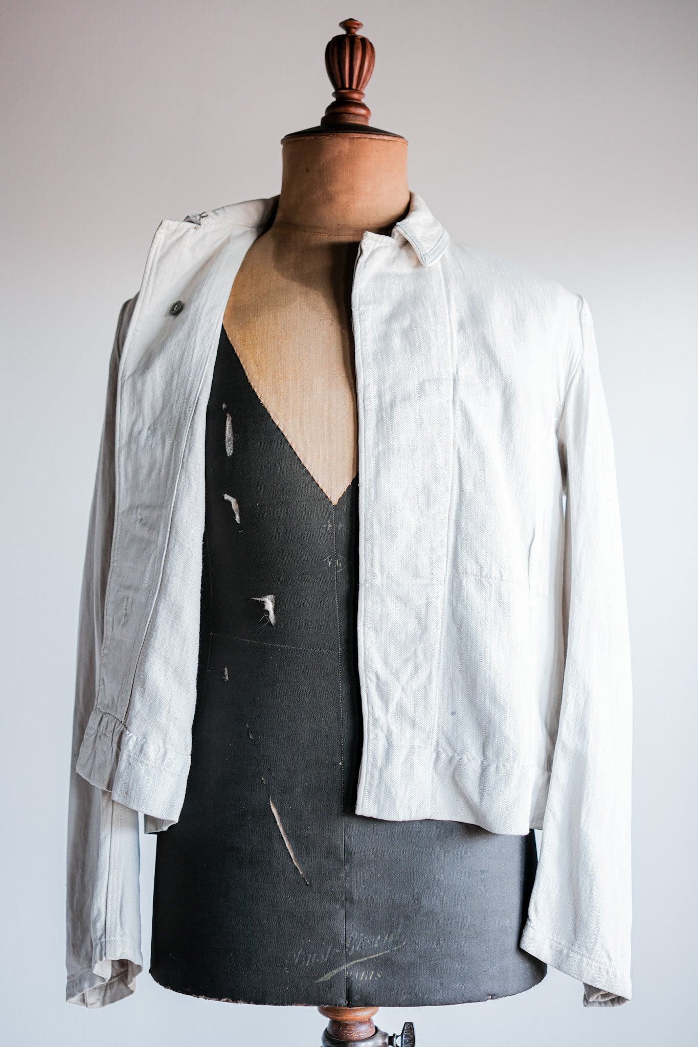 【~40's】German Air Force Drillich HBT Linen Jacket "Luftwaffe"