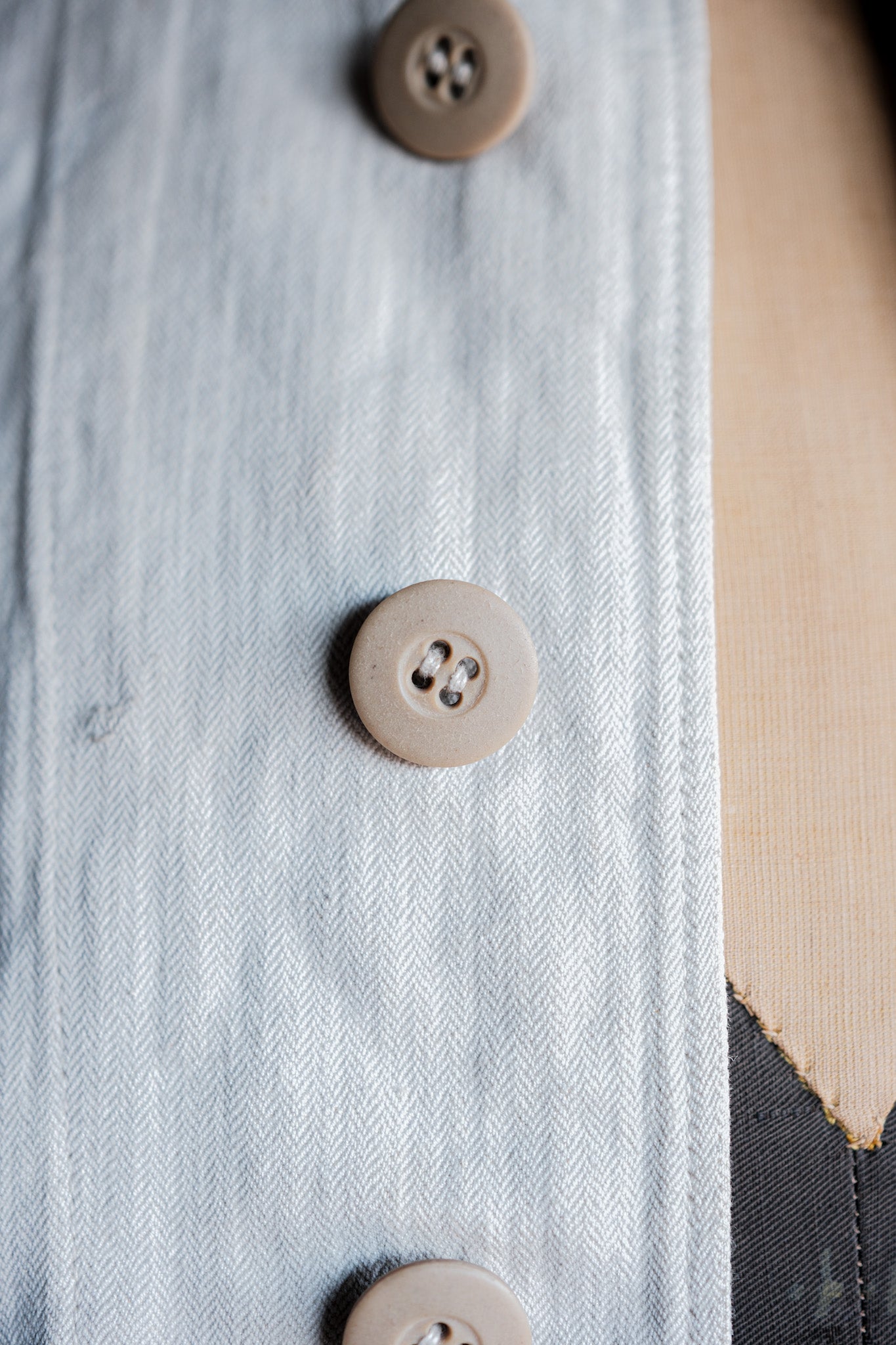 【~40's】German Air Force Drillich HBT Linen Jacket "Luftwaffe"