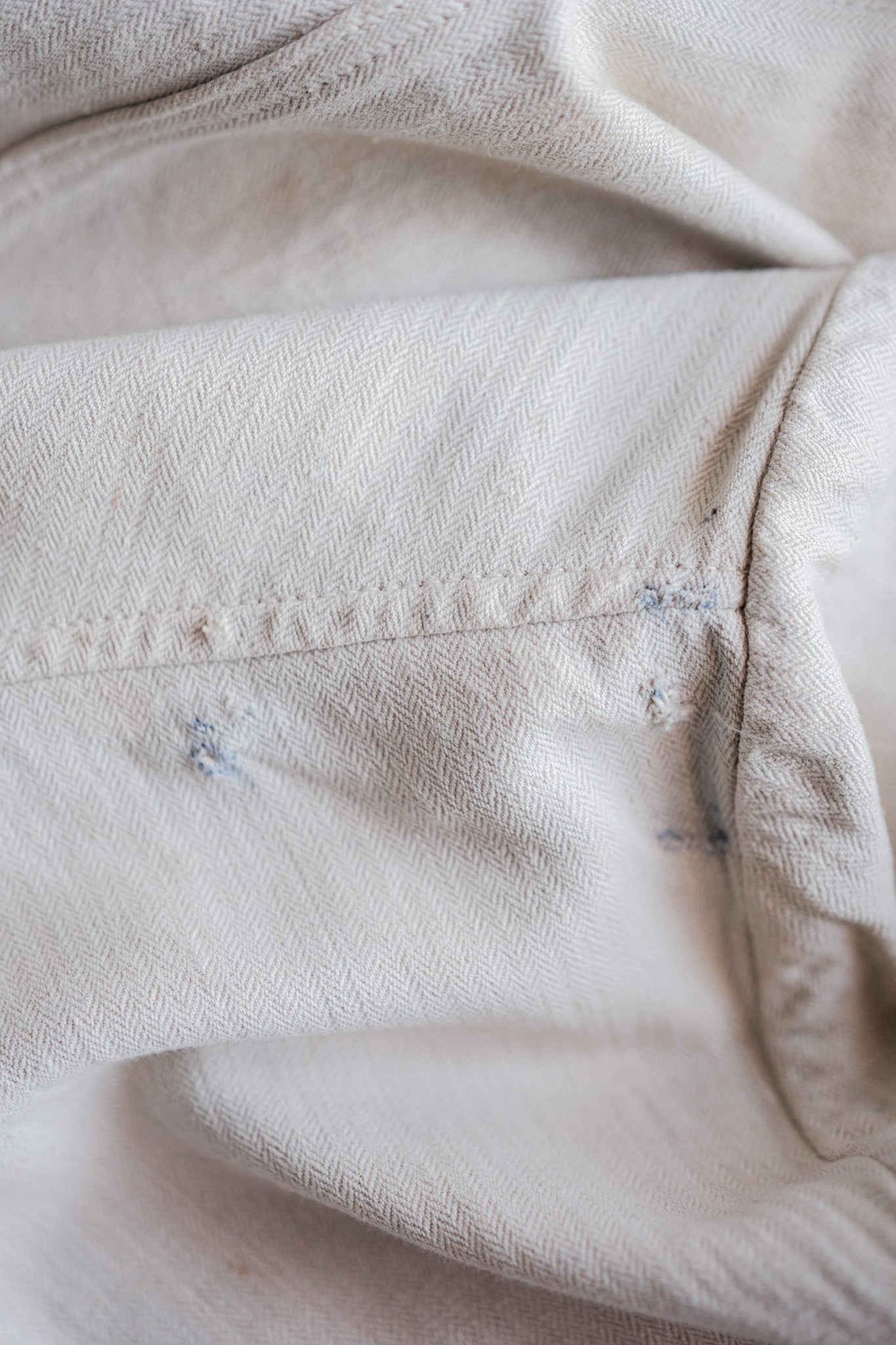 【~40's】German Air Force Drillich HBT Linen Jacket "Luftwaffe"