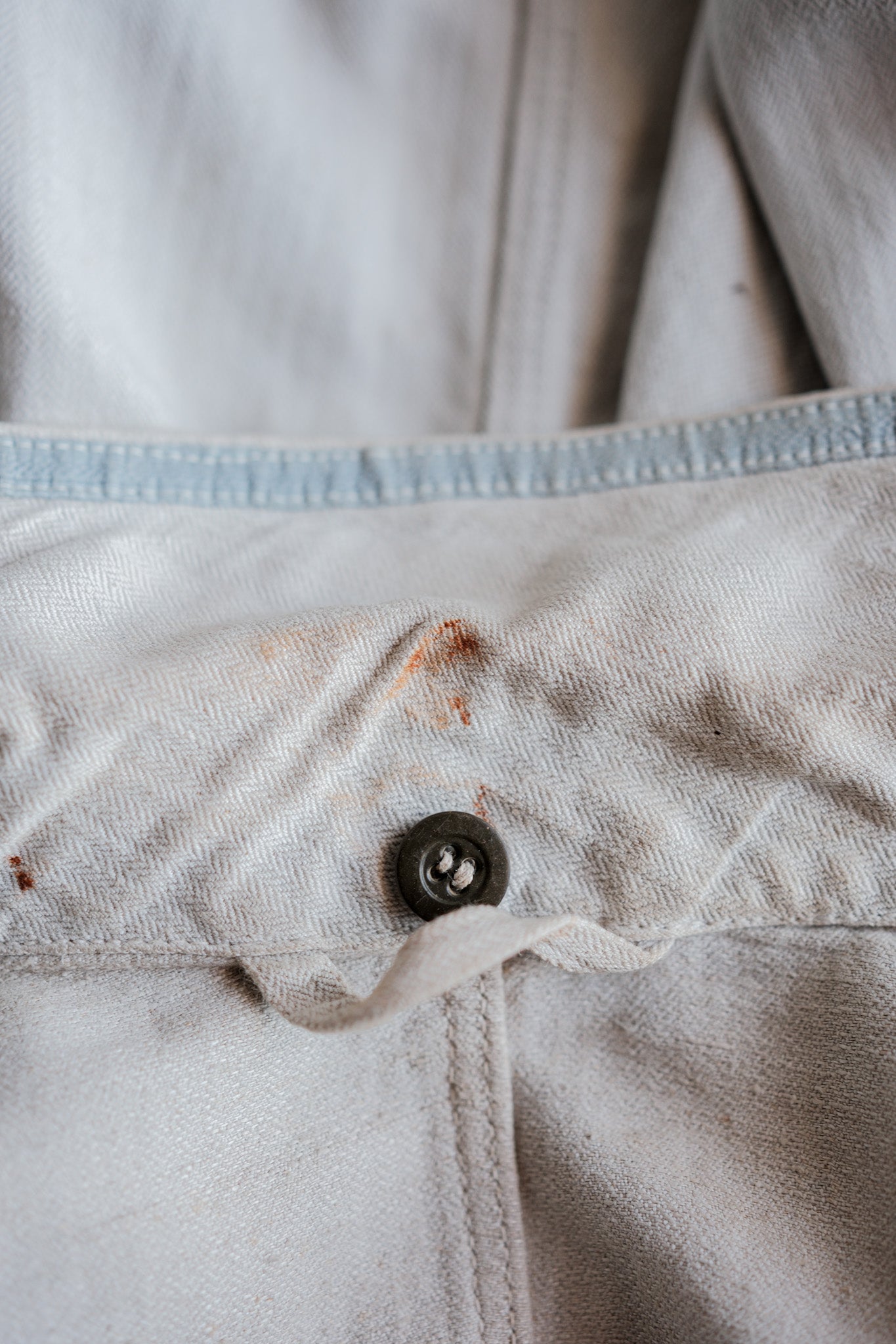 【~40's】German Air Force Drillich HBT Linen Jacket "Luftwaffe"