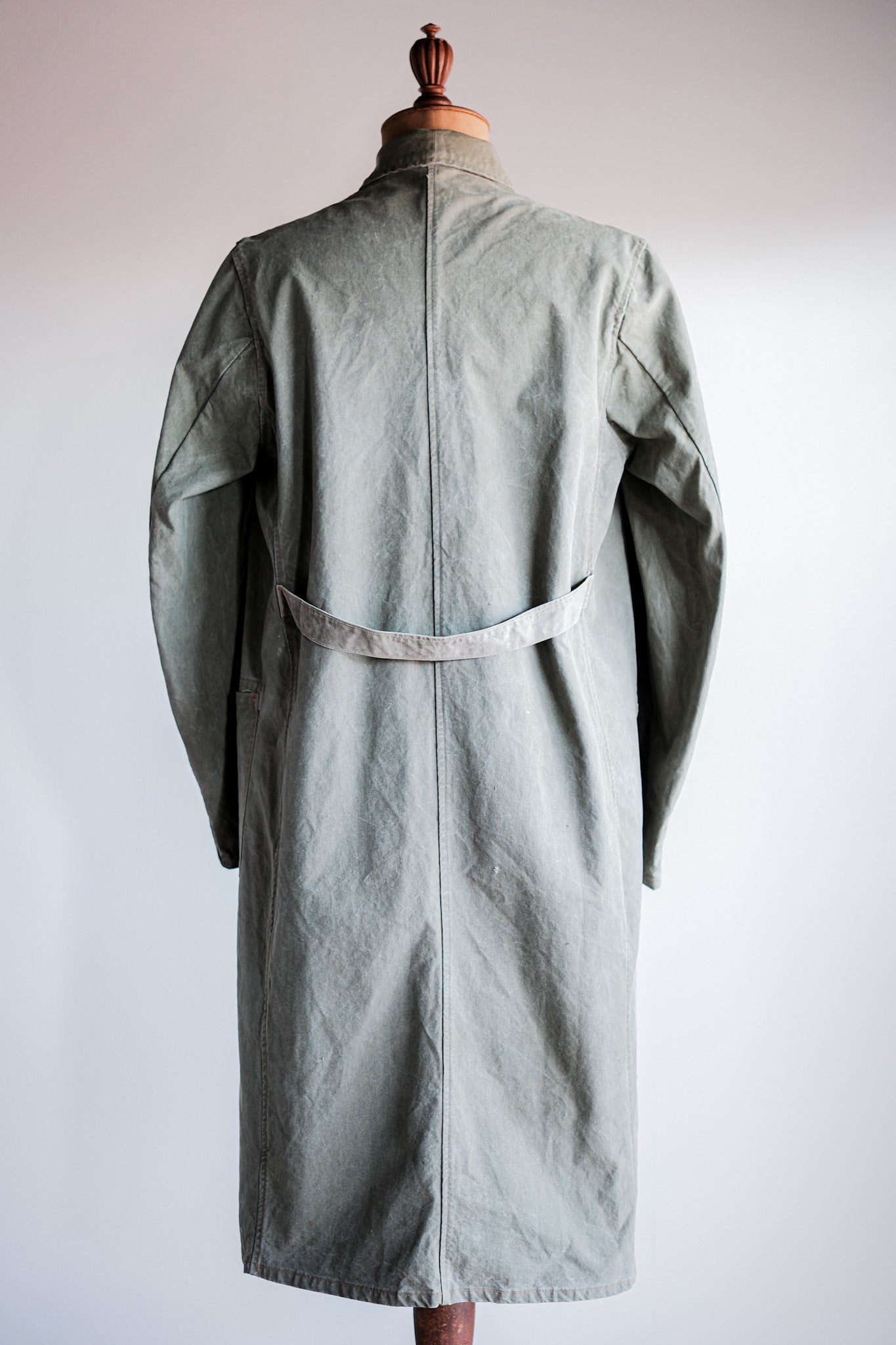 【~50's】German Vintage Green Cotton Work Coat