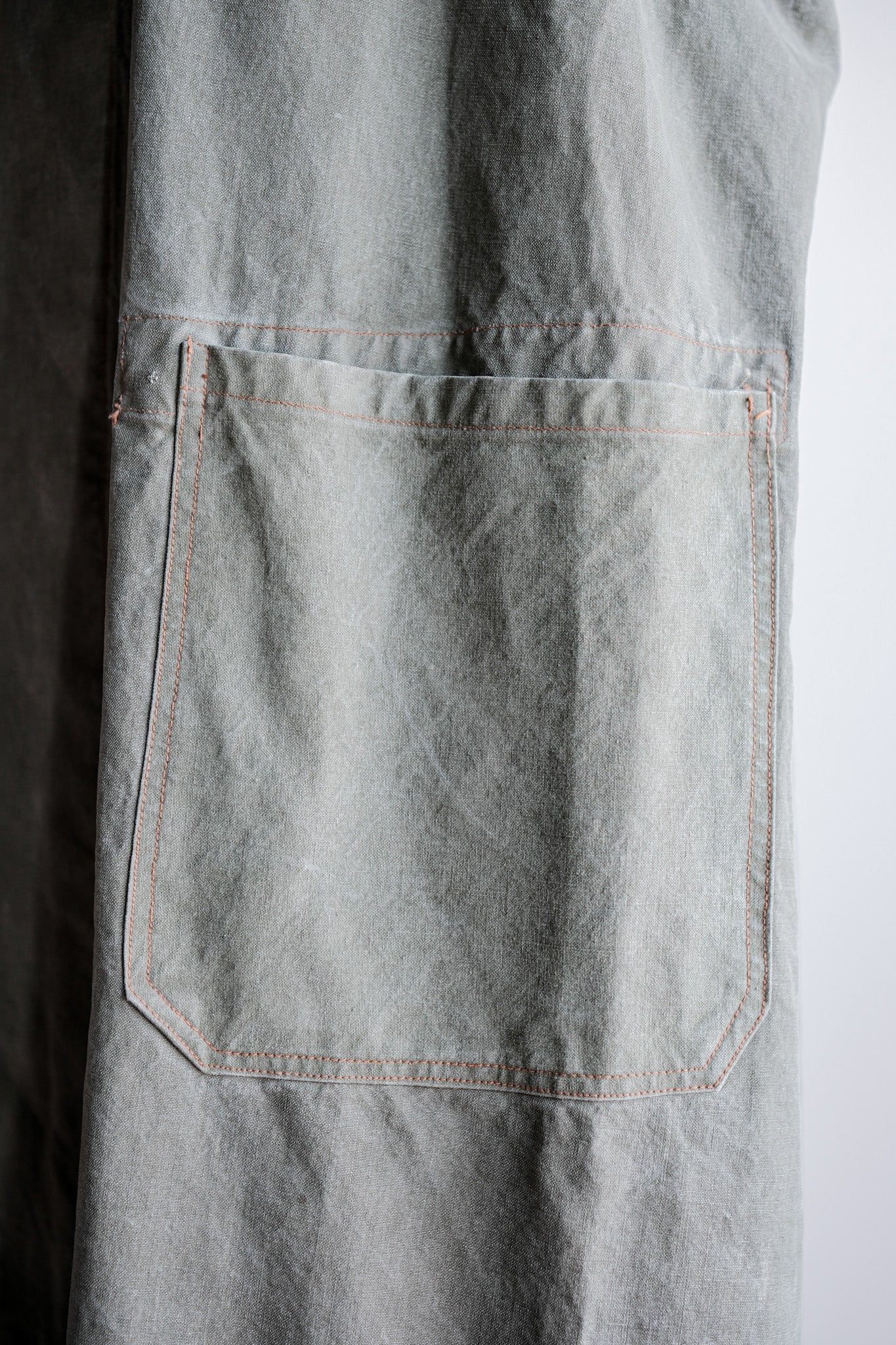 【~50's】German Vintage Green Cotton Work Coat