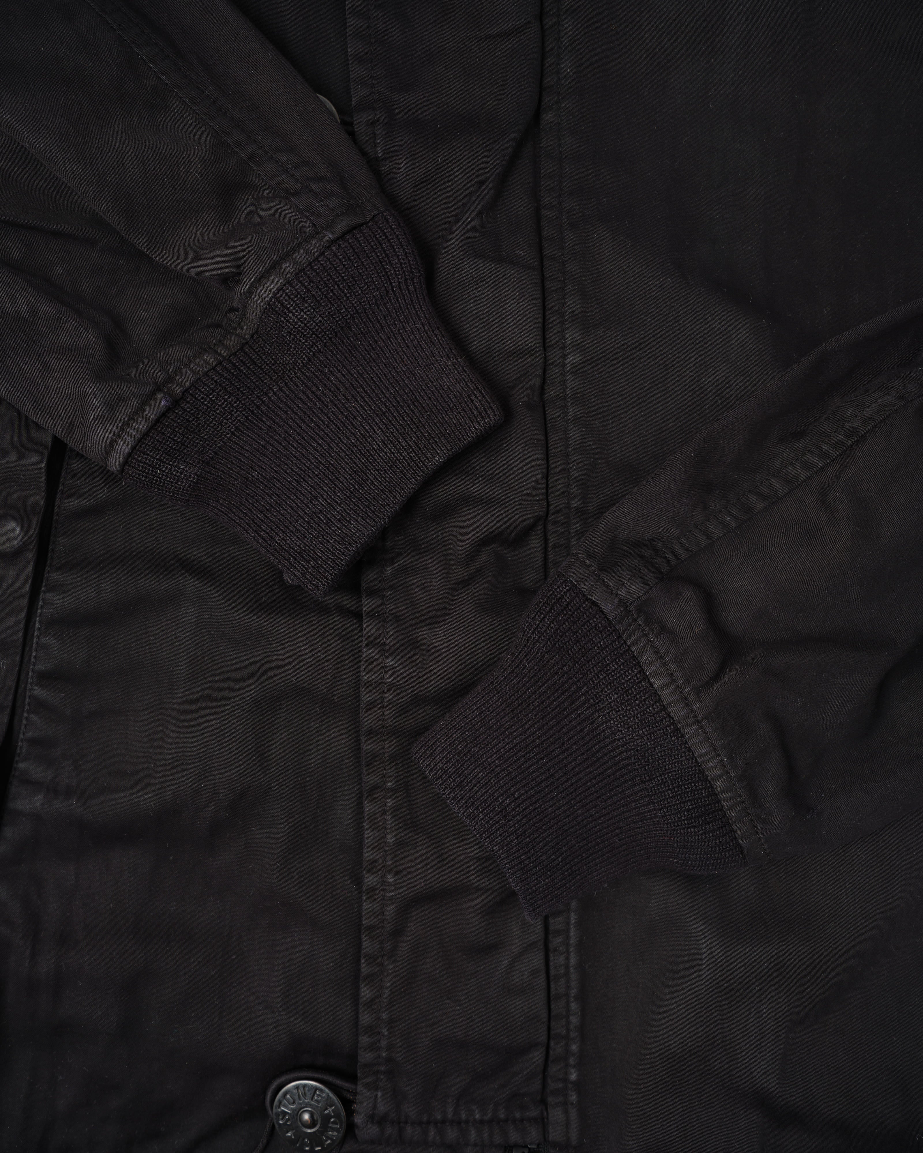 【06AW】เสื้อแจ็คเก็ตตัวสั้นมีฮู้ดผ้าฝ้าย Old STONE ISLAND Size.S "RASO GOMMATO"