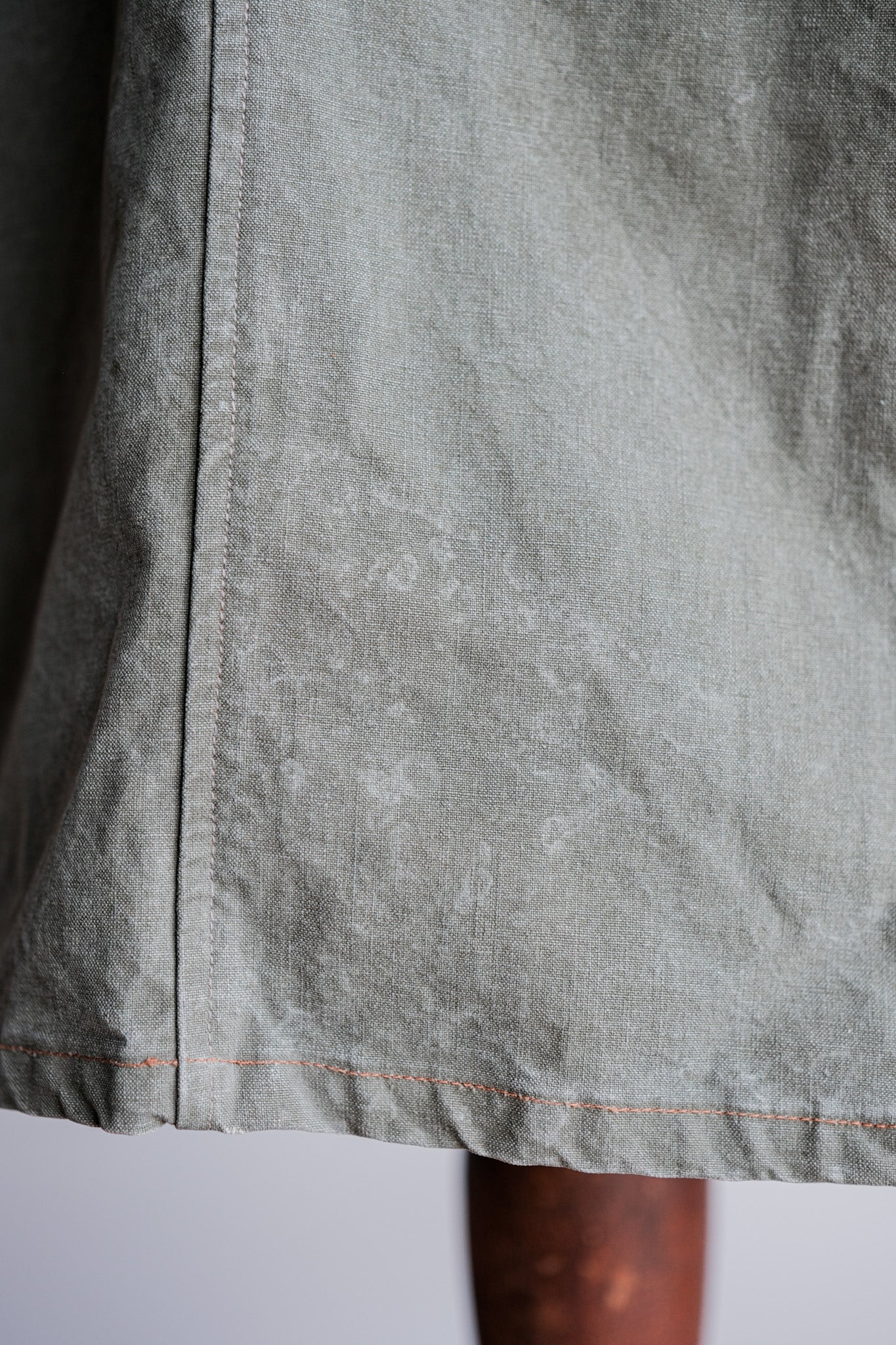 【~50's】German Vintage Green Cotton Work Coat