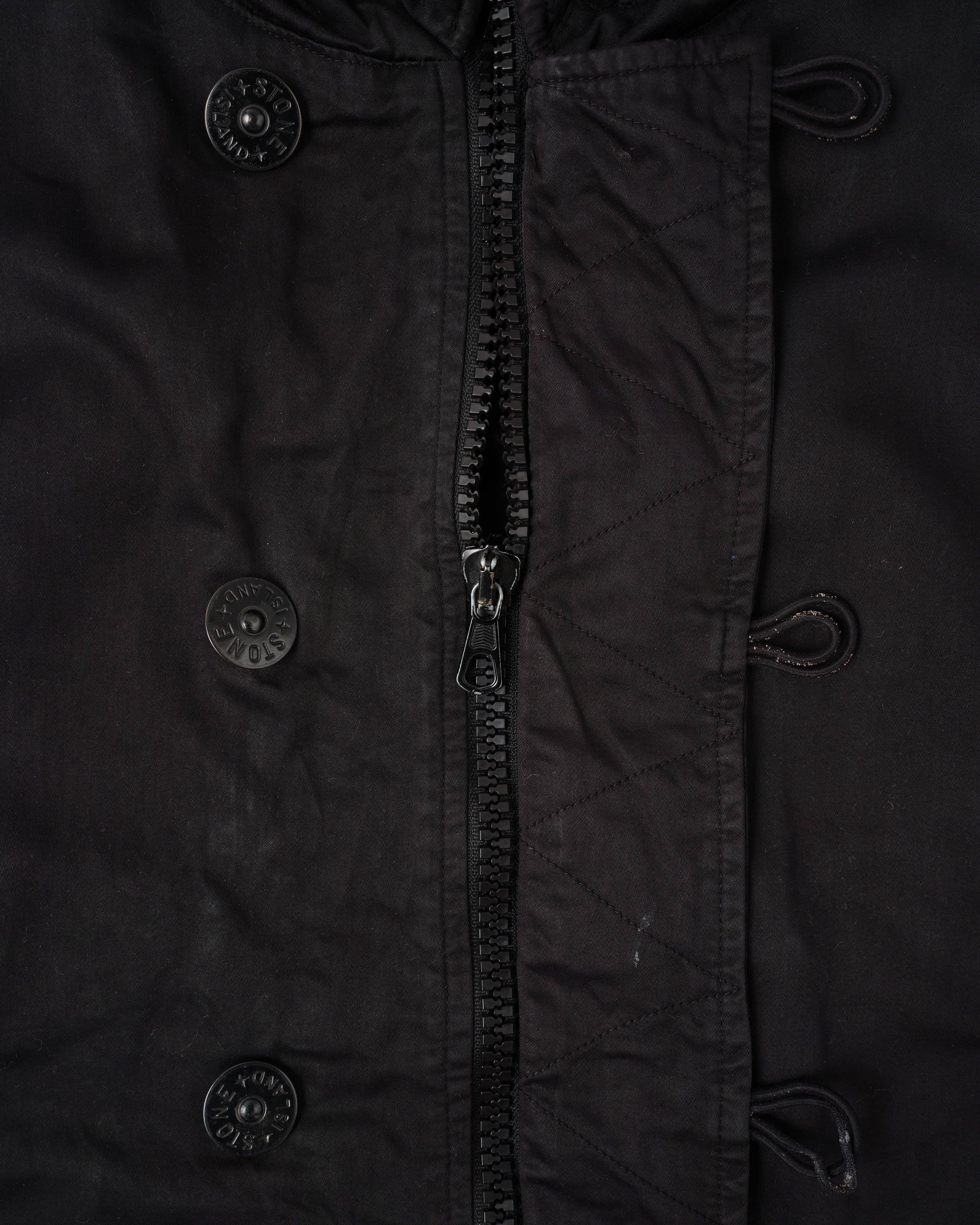 【06AW】เสื้อแจ็คเก็ตตัวสั้นมีฮู้ดผ้าฝ้าย Old STONE ISLAND Size.S "RASO GOMMATO"