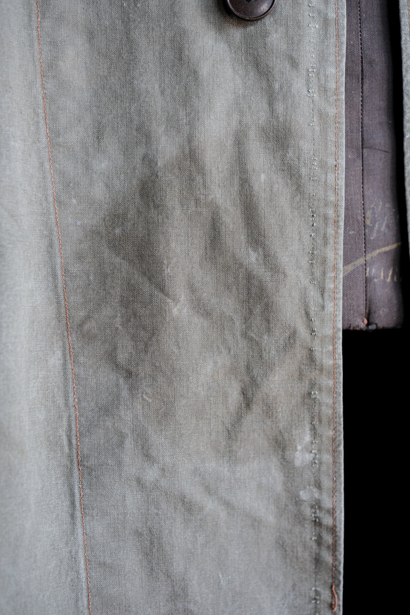 【~50's】German Vintage Green Cotton Work Coat