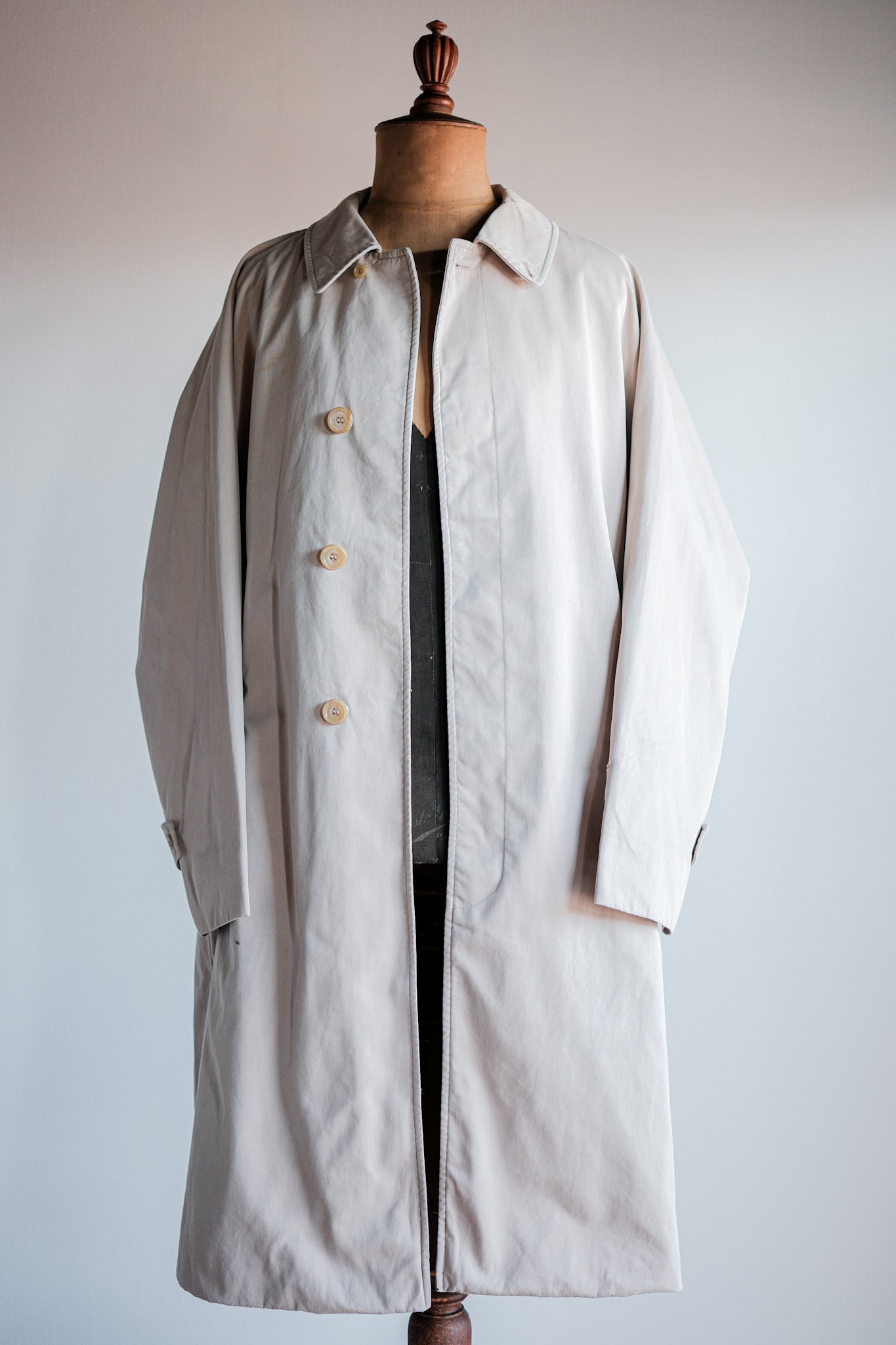 【~70's】Vintage Aquascutum Single Raglan Balmacaan Coat C100 Size.42REG "Aqua 5" "OLD ENGLAND PARIS 別注"